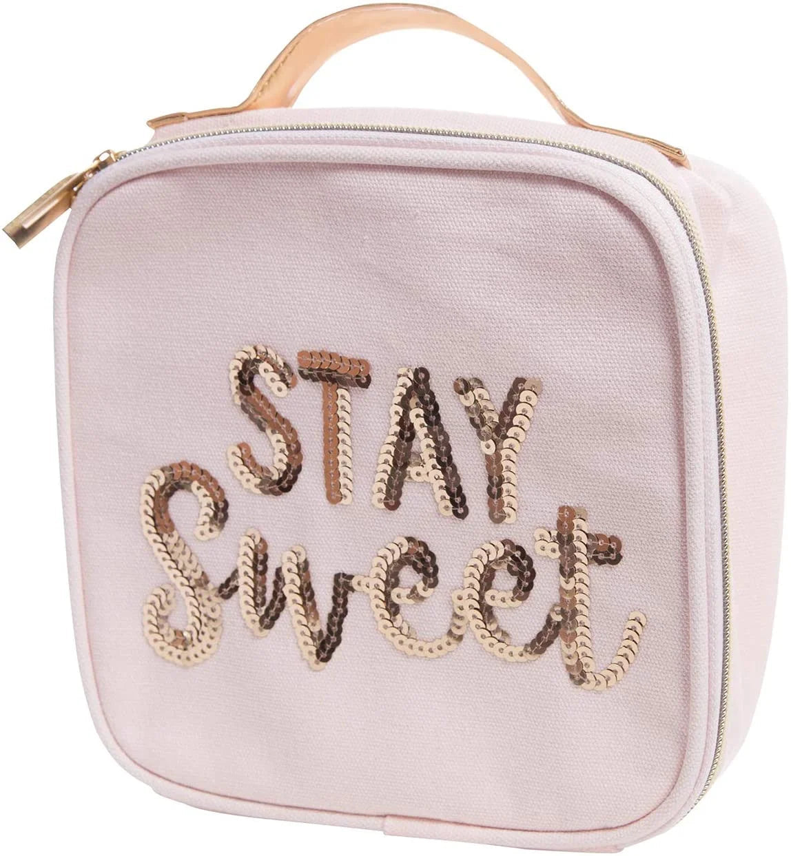 Stay Sweet Pink Combo Lunch Set | Sequin Embellished Lunch Bag and LUNESCAPE