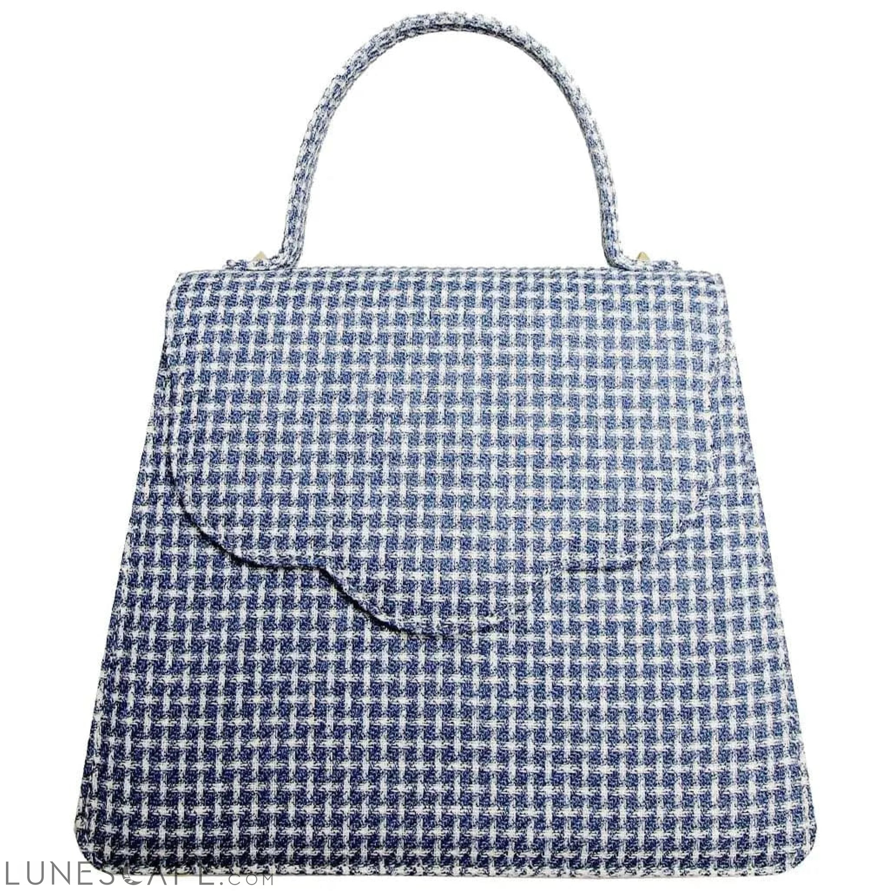 Structured Wool Top-Handle Bag LUNESCAPE