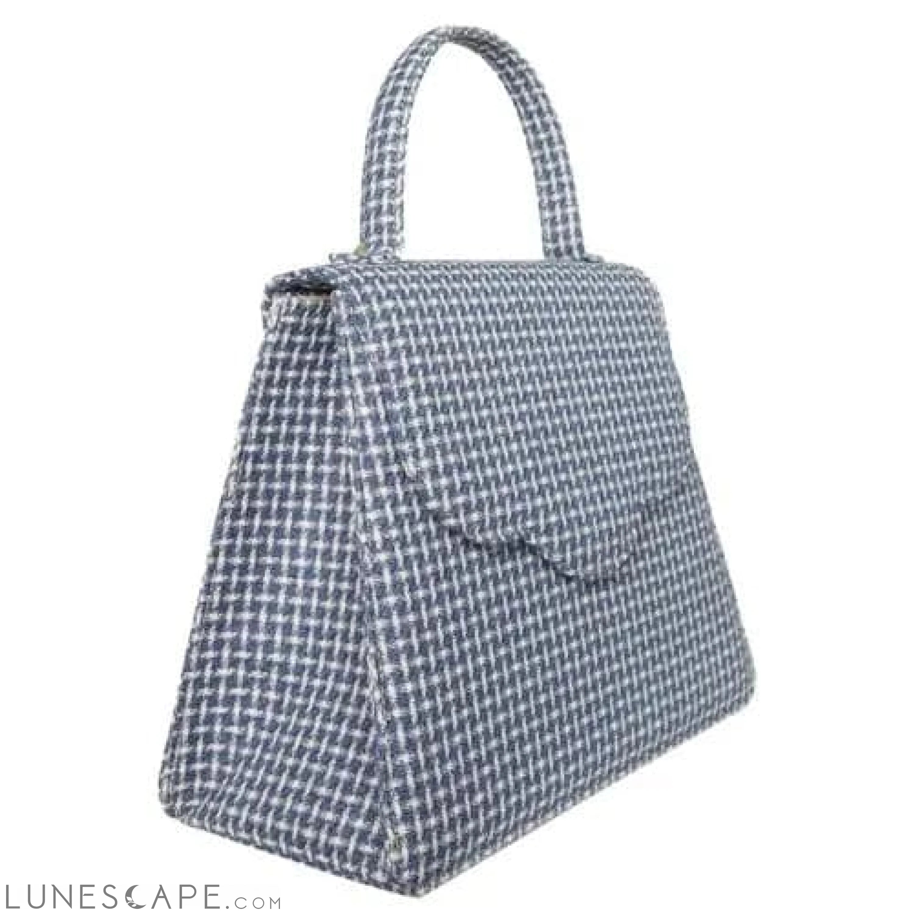 Structured Wool Top-Handle Bag LUNESCAPE