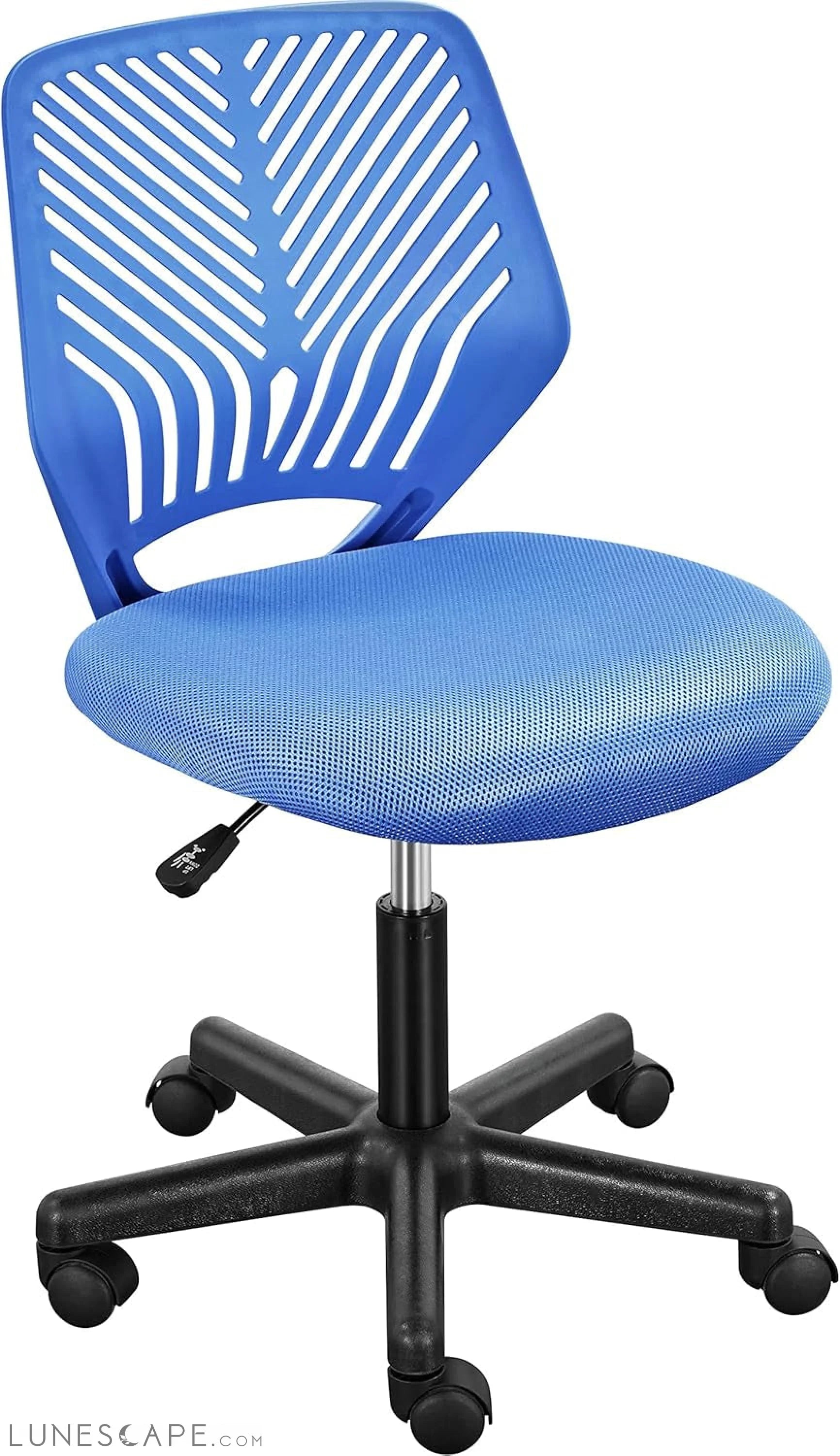 Students Desk Chair Low-Back Armless Study Chair Swivel Task Chair LUNESCAPE