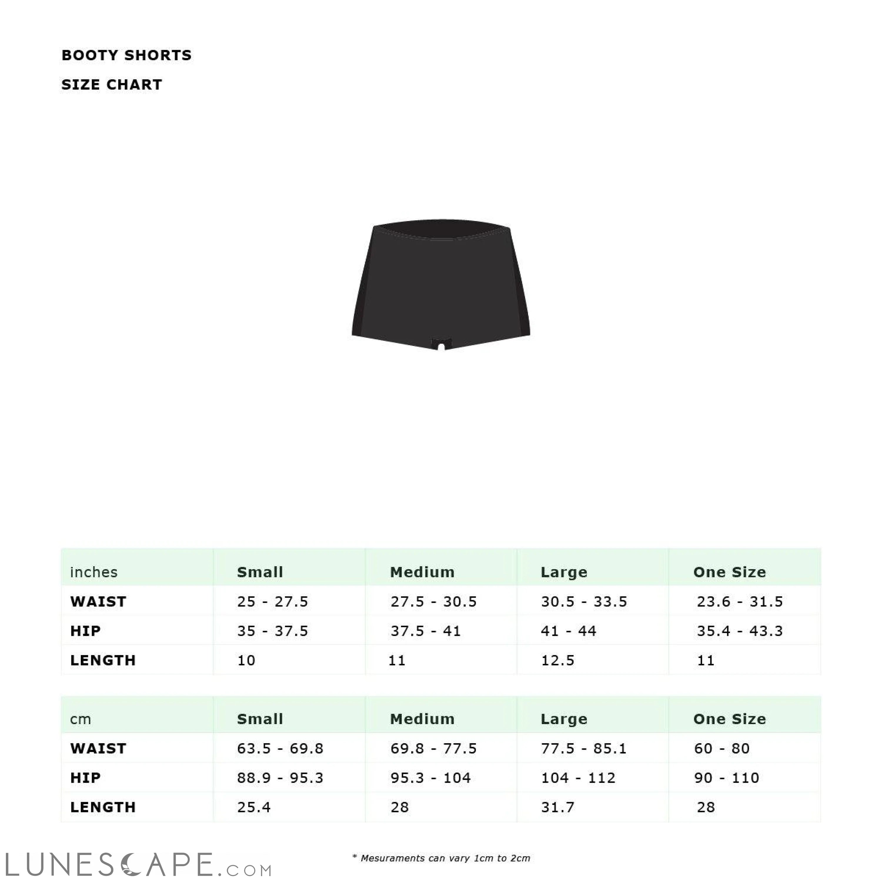 Sublime Crossfit Bootie Shorts LUNESCAPE