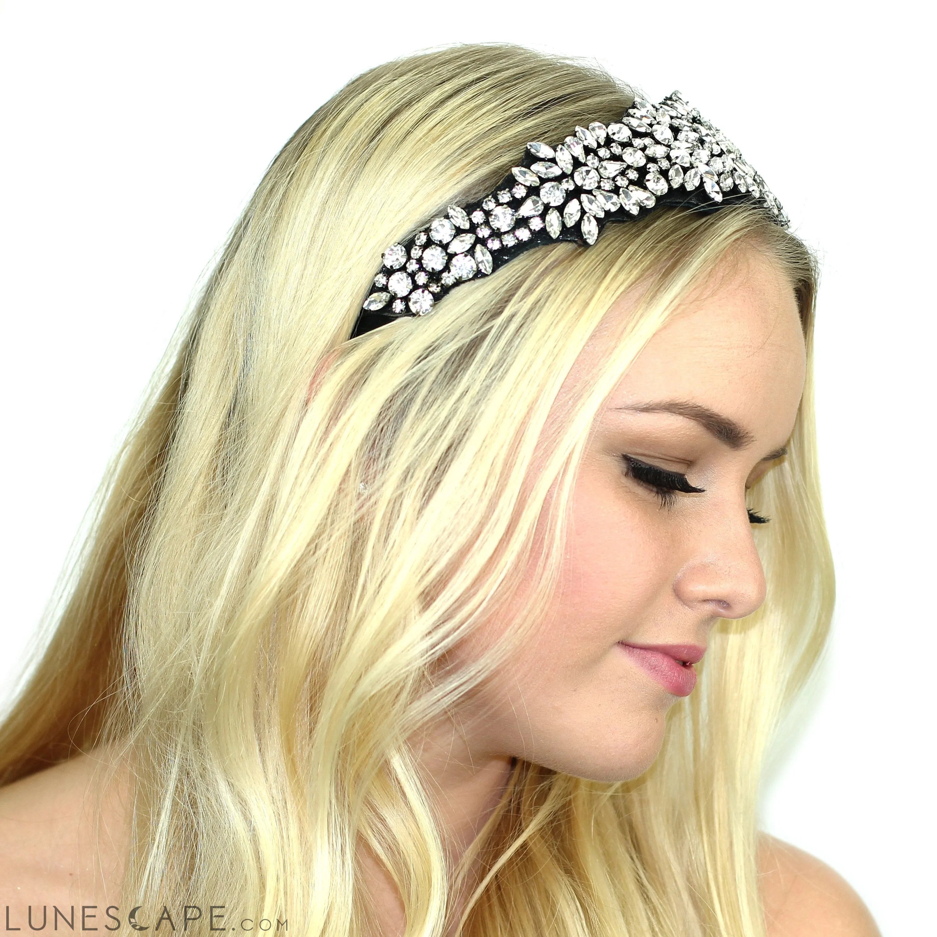 Suede Crusted Headband LUNESCAPE