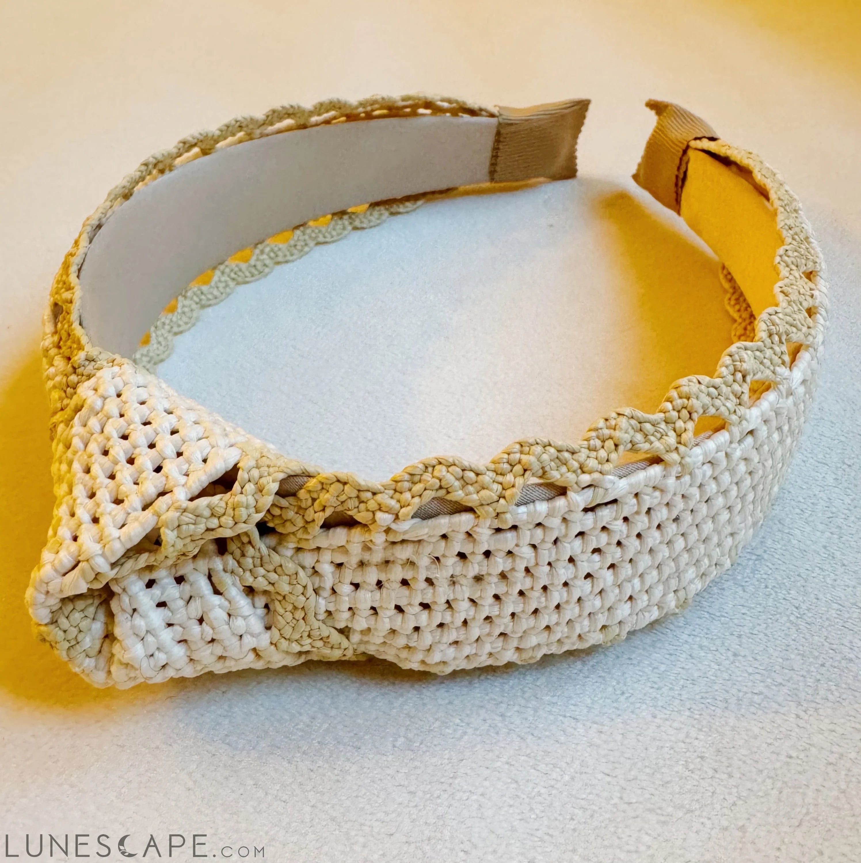 Summer Breeze Crochet Edge Headband LUNESCAPE