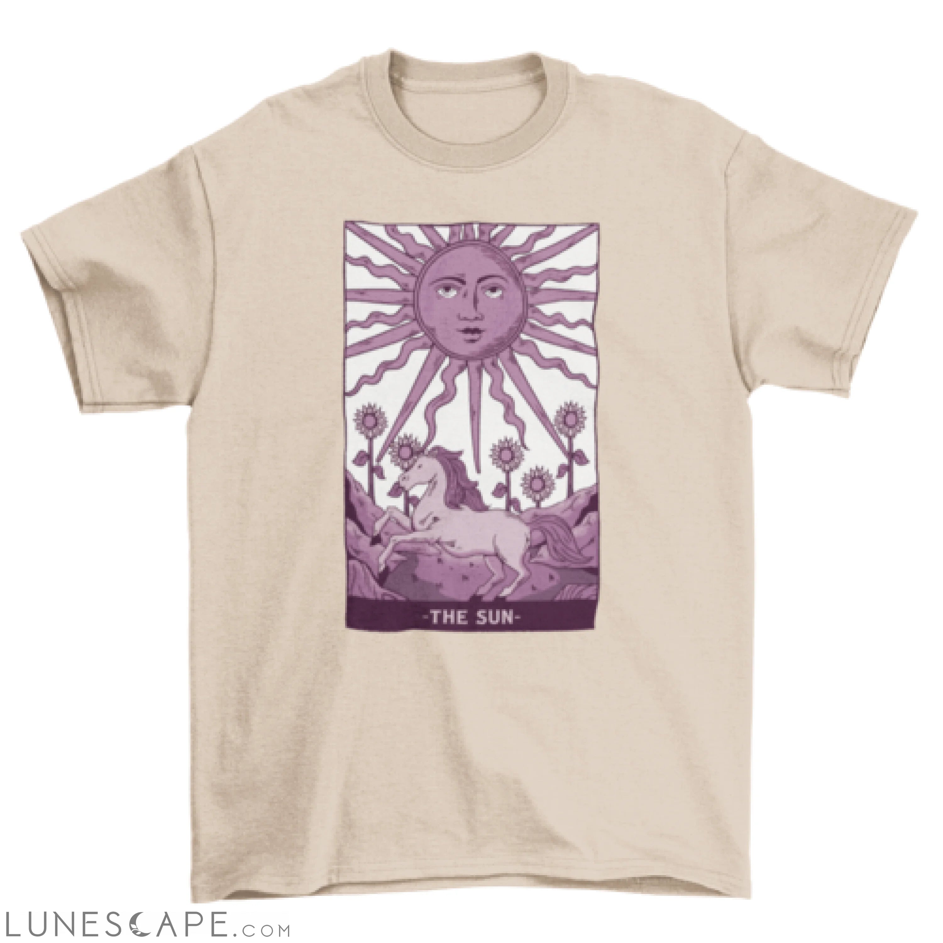 Sun tarot card t-shirt LUNESCAPE