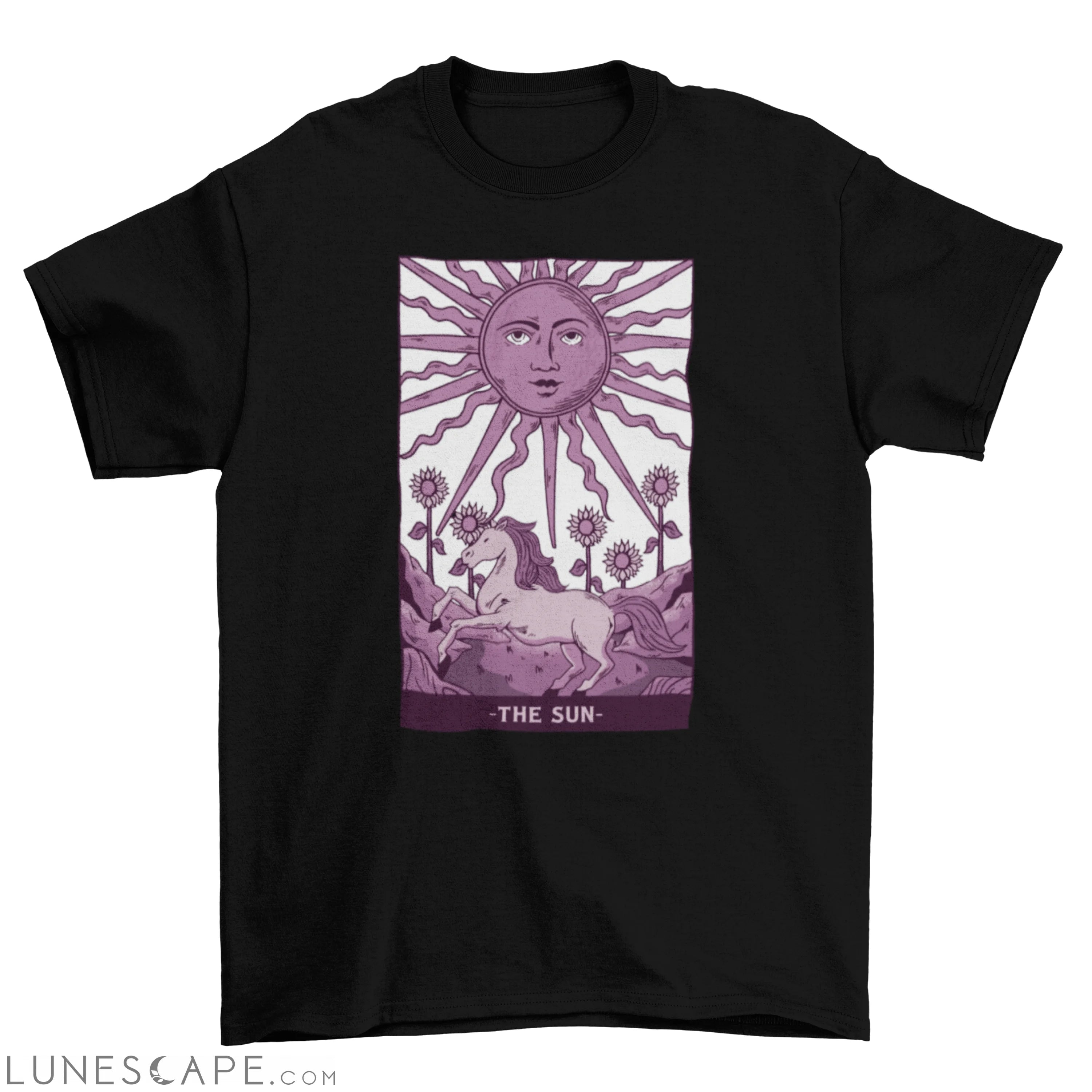 Sun tarot card t-shirt LUNESCAPE