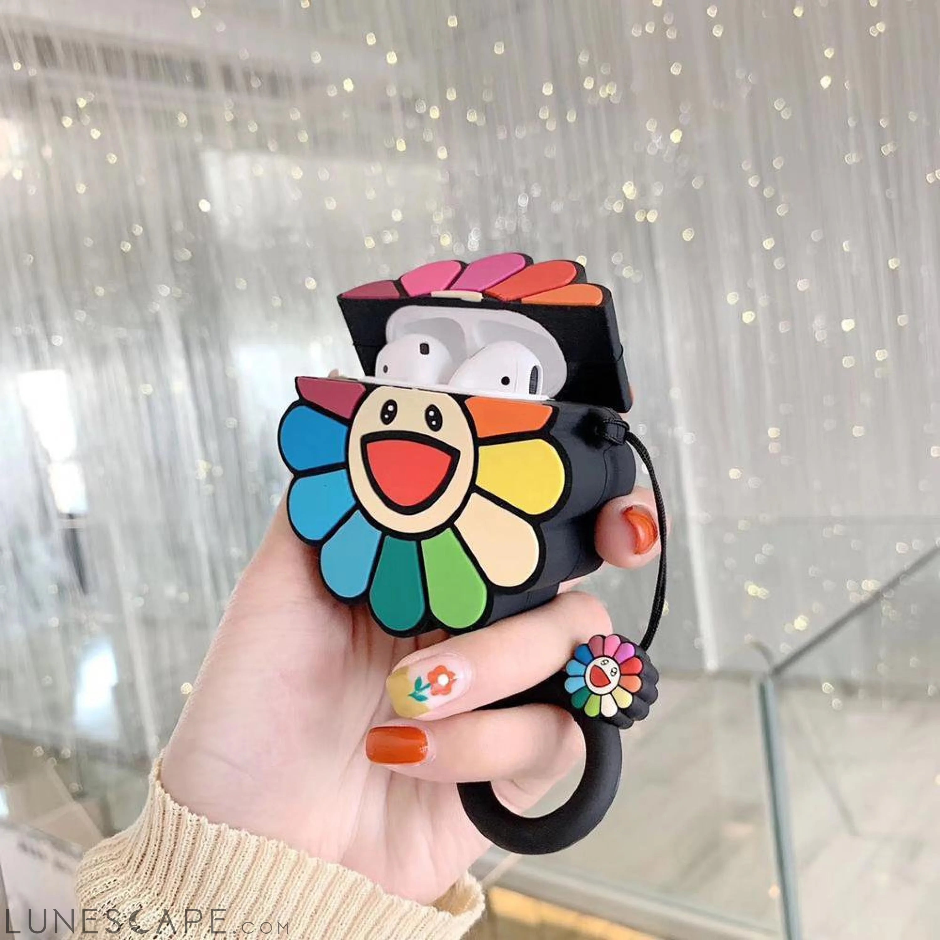Sunflower Apple AirPods Case LUNESCAPE