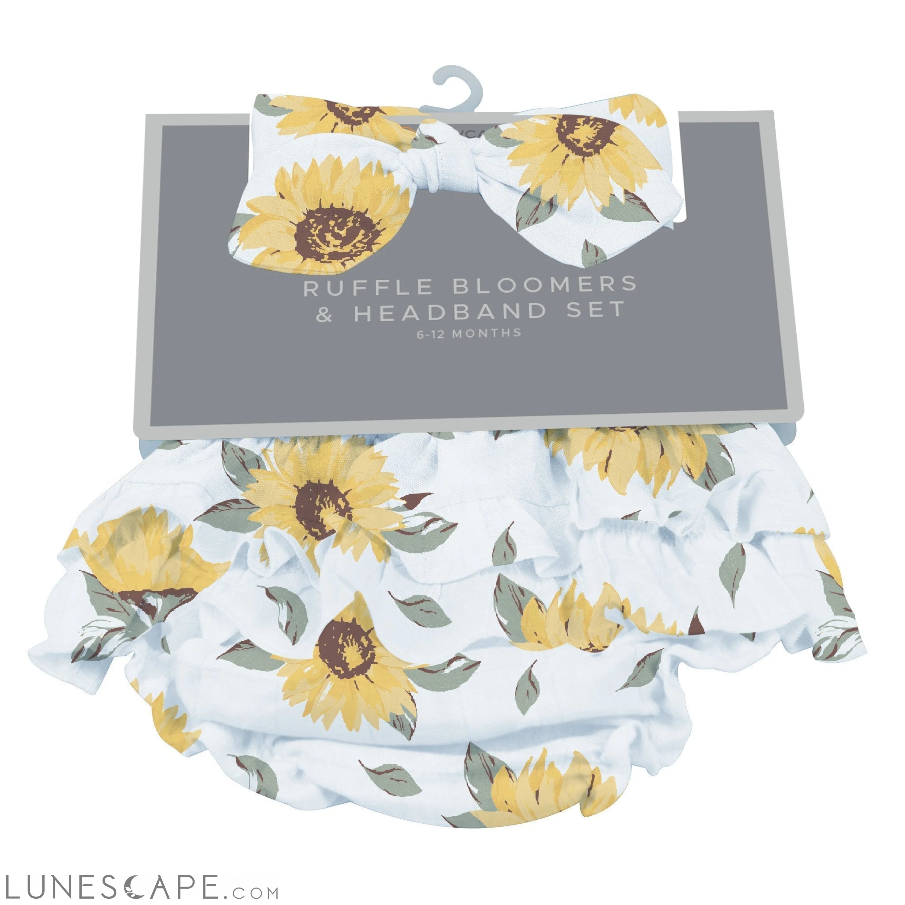 Sunflower Farm Ruffle Bloomers and Headband Set LUNESCAPE