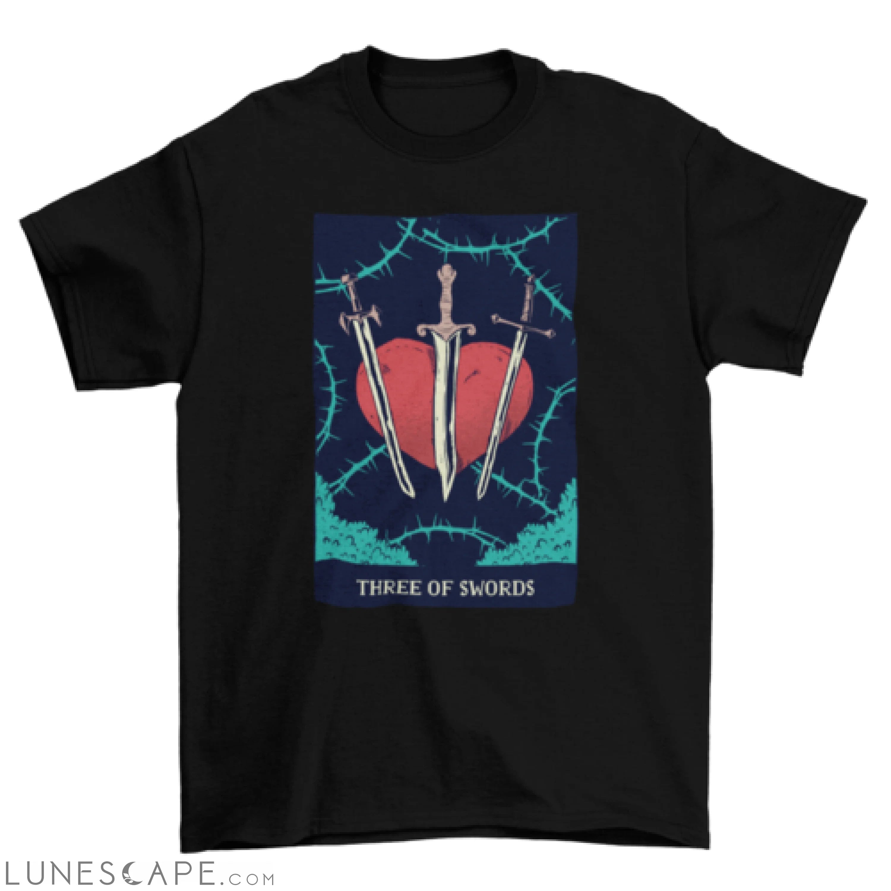 Swords Tarot Card T-Shirt LUNESCAPE