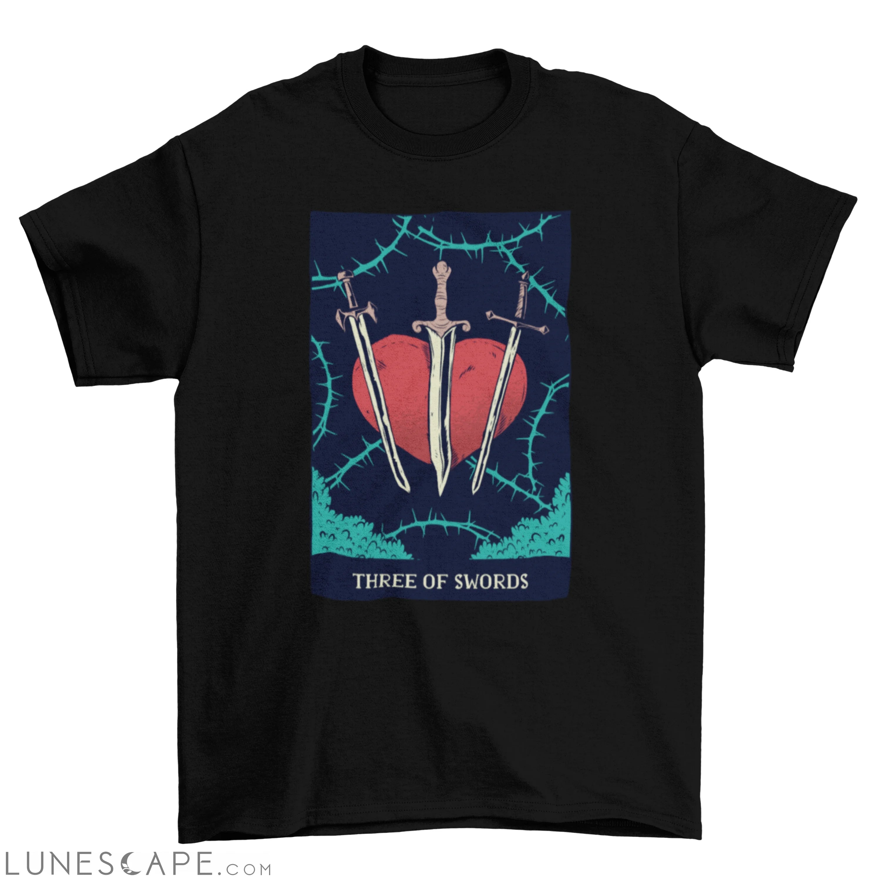 Swords Tarot Card T-Shirt LUNESCAPE