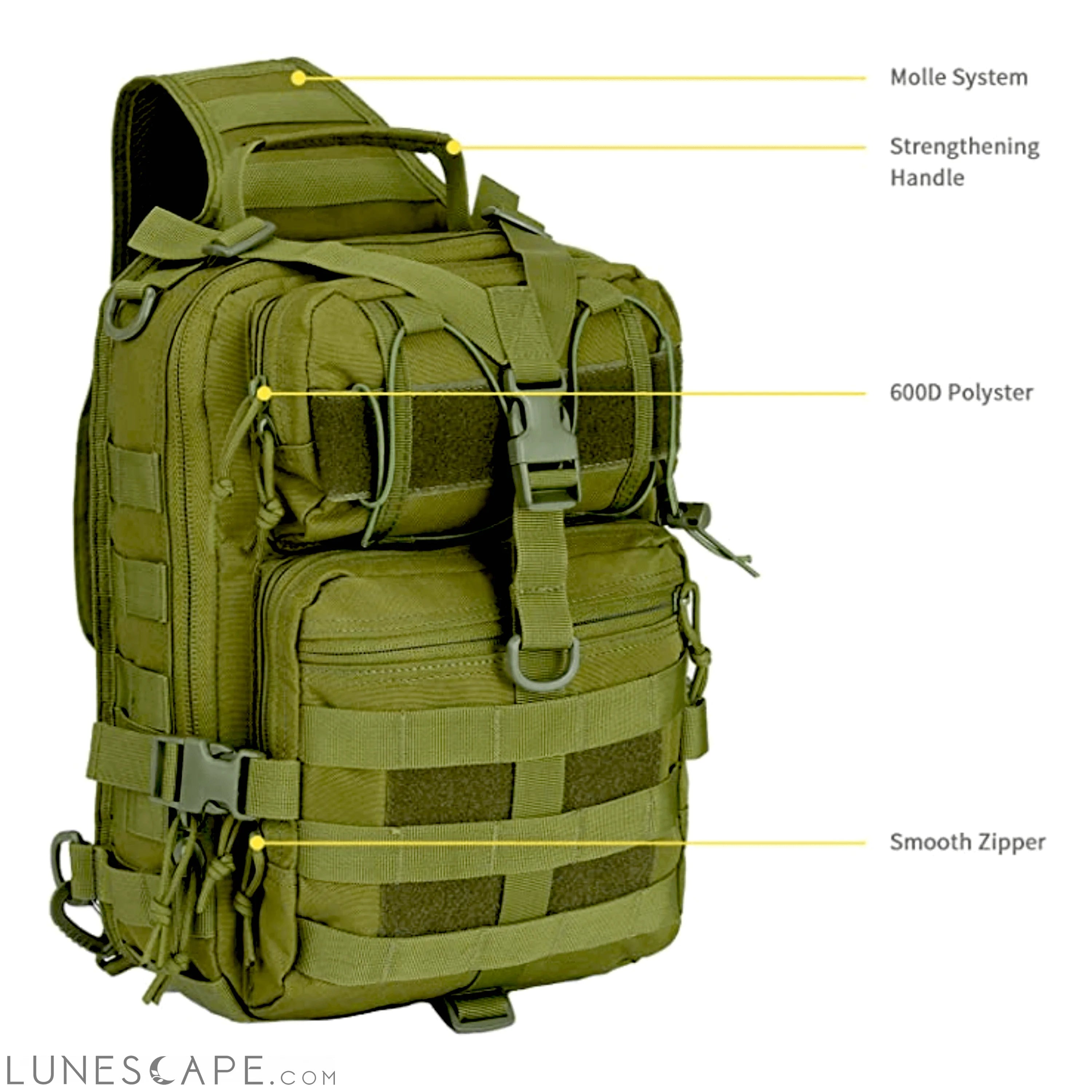 Tactical 15L Medium Sling Range Bag LUNESCAPE