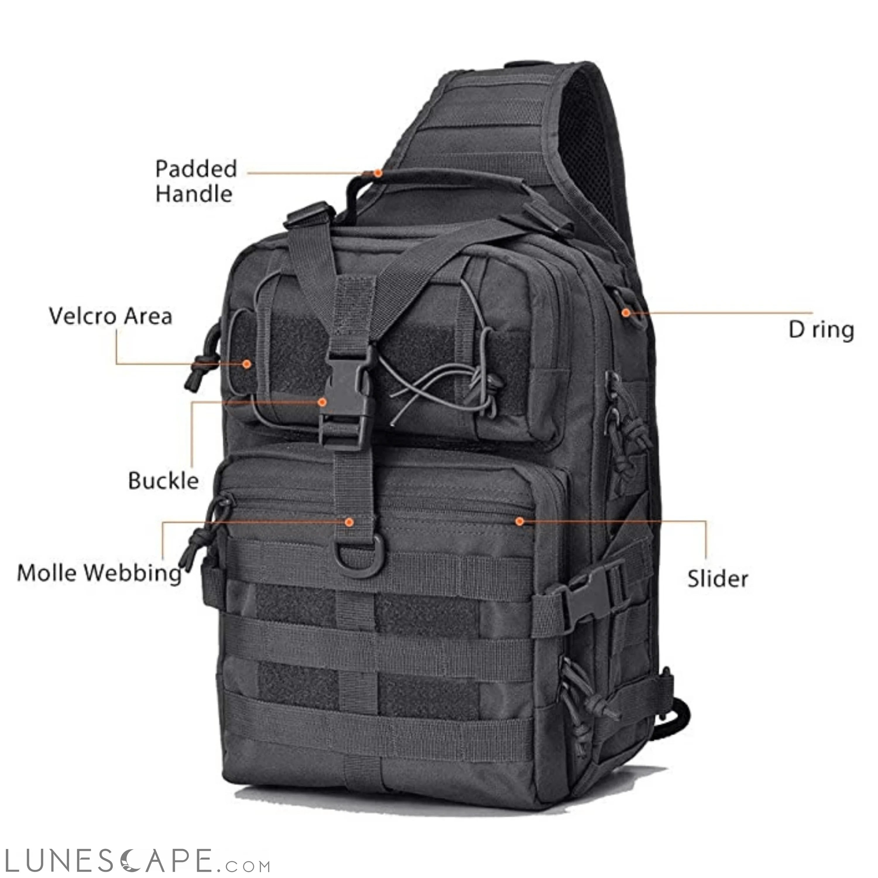 Tactical 15L Medium Sling Range Bag LUNESCAPE