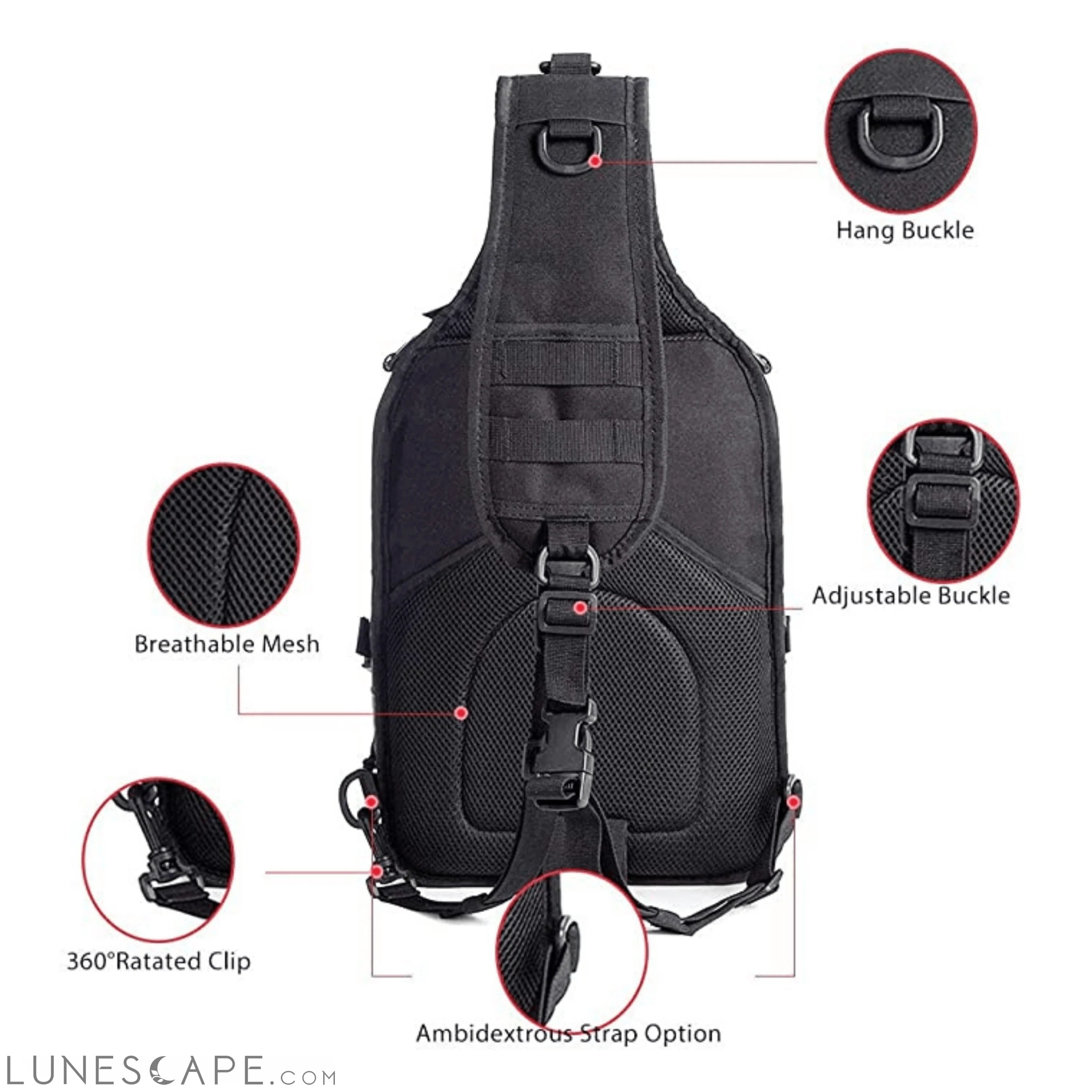 Tactical 15L Medium Sling Range Bag LUNESCAPE