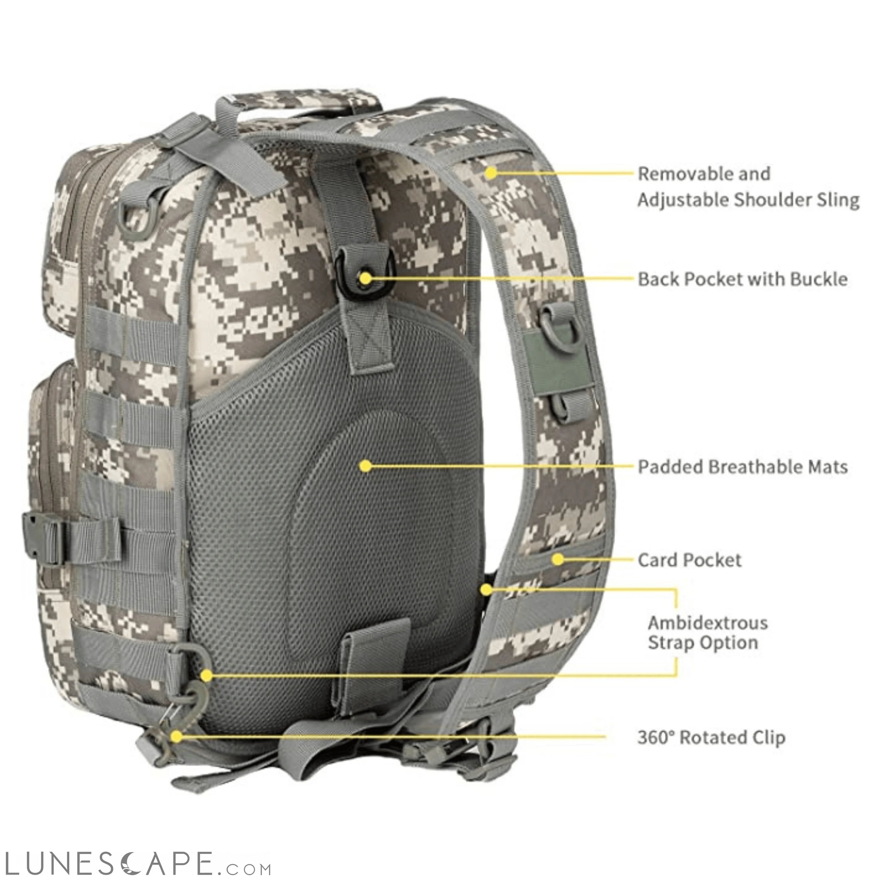 Tactical 15L Medium Sling Range Bag LUNESCAPE