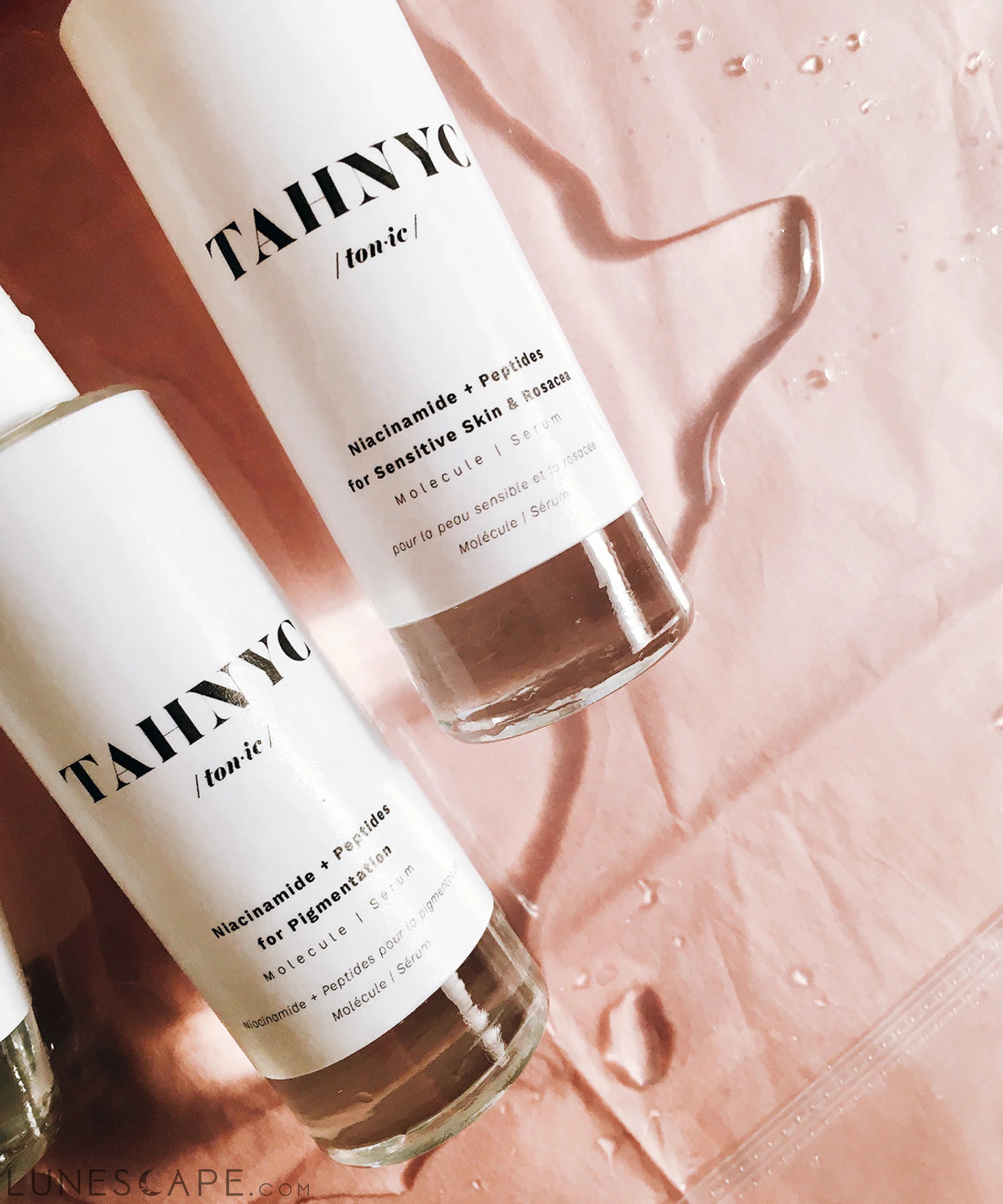 TAHNYC Niacinamide + Peptides for Sensitive Skin - All Natural, Paraben, Fragrance & Sulfate Free LUNESCAPE