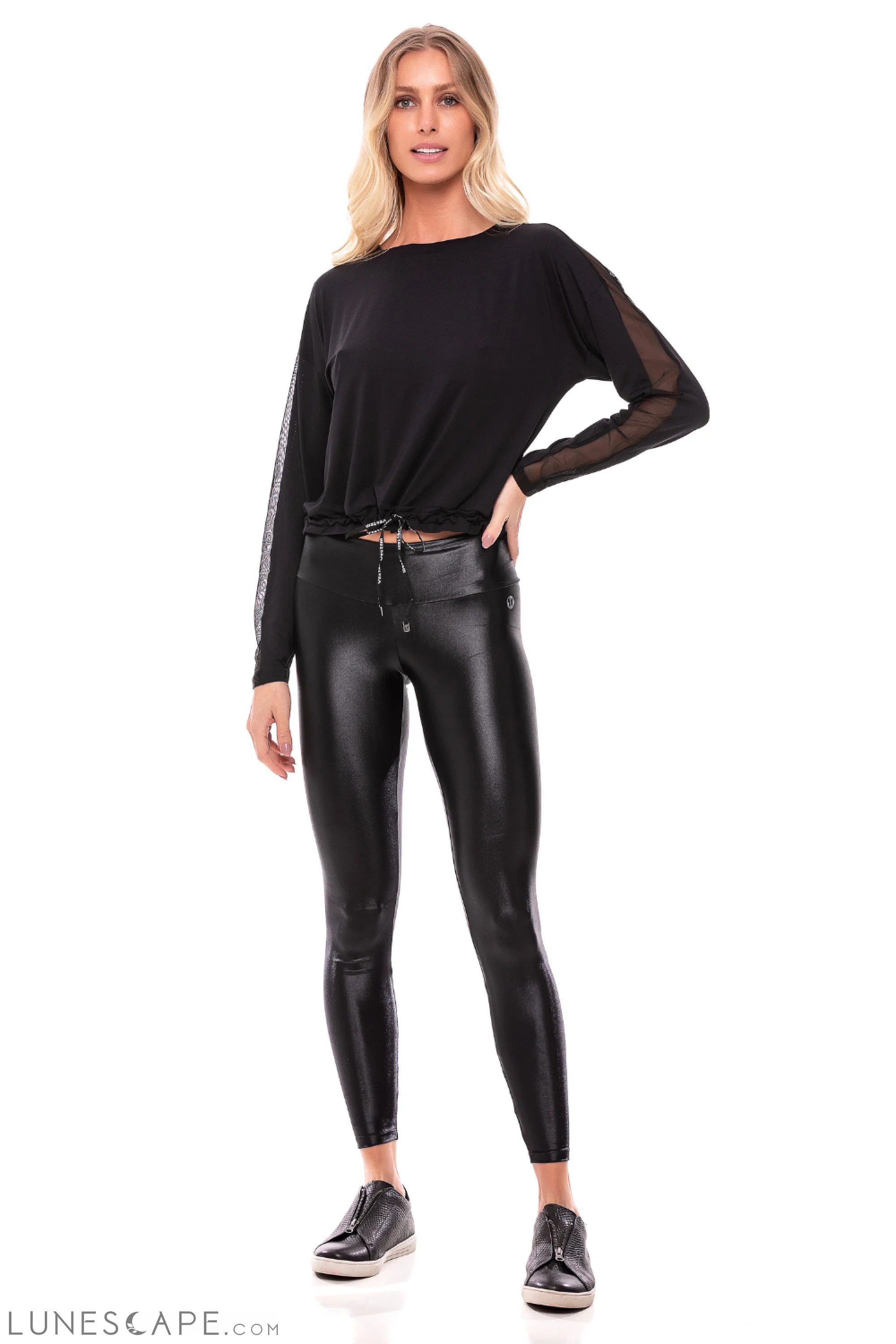 Tandra Black Glossy Legging LUNESCAPE