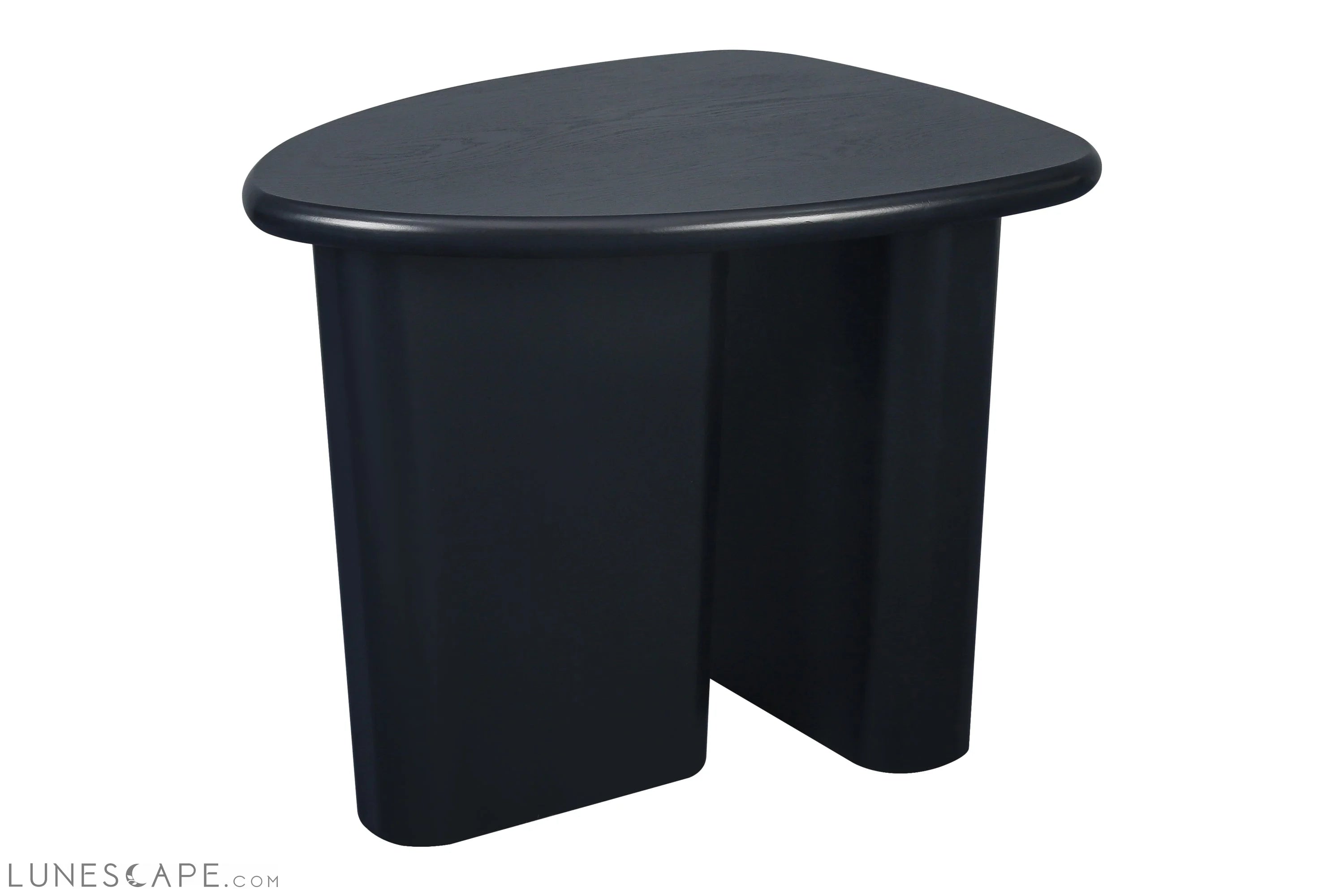 Tapered Tabletop Side Table(BLACK) LUNESCAPE