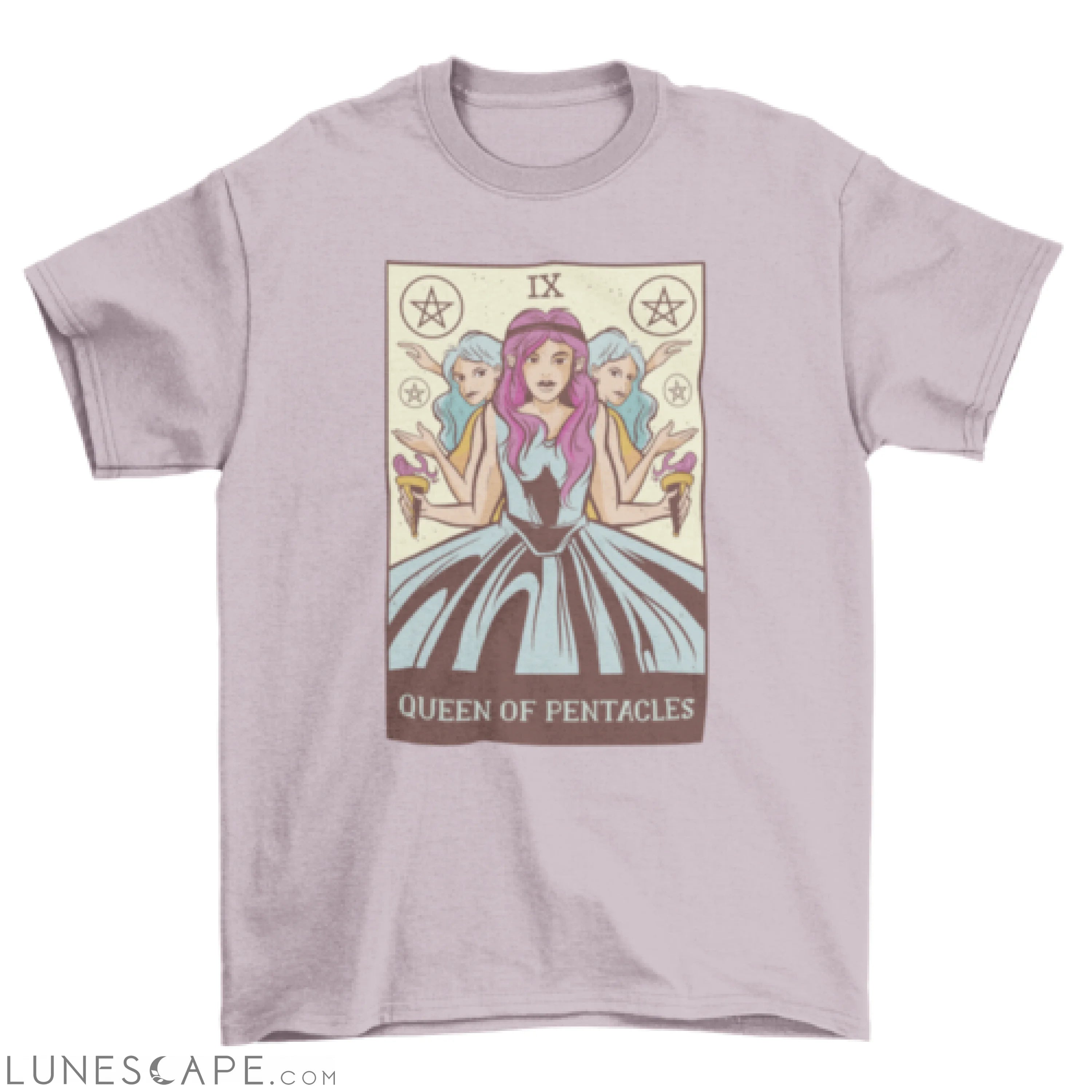Tarot card queen of pentacles t-shirt LUNESCAPE