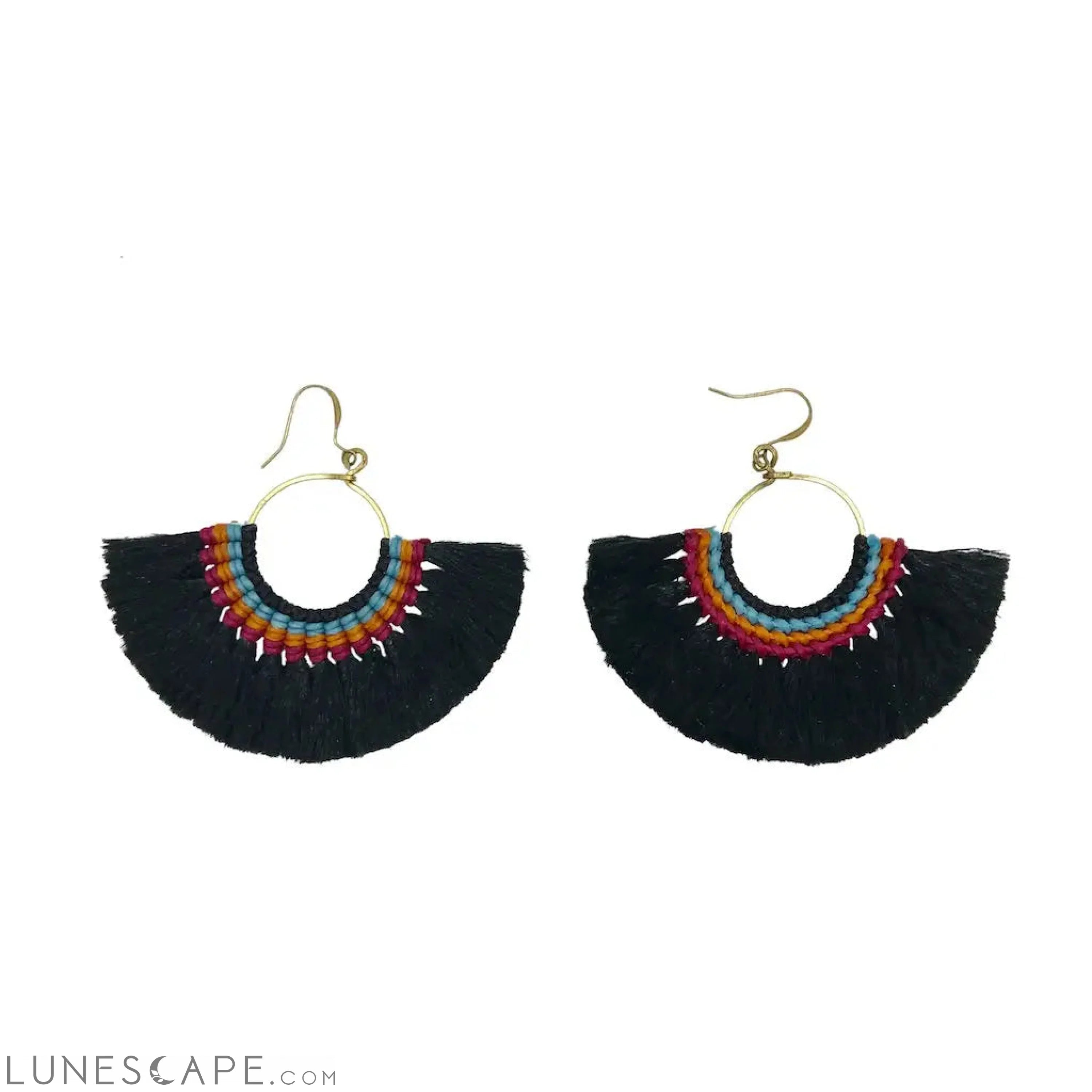 Tassel Fan Earrings LUNESCAPE