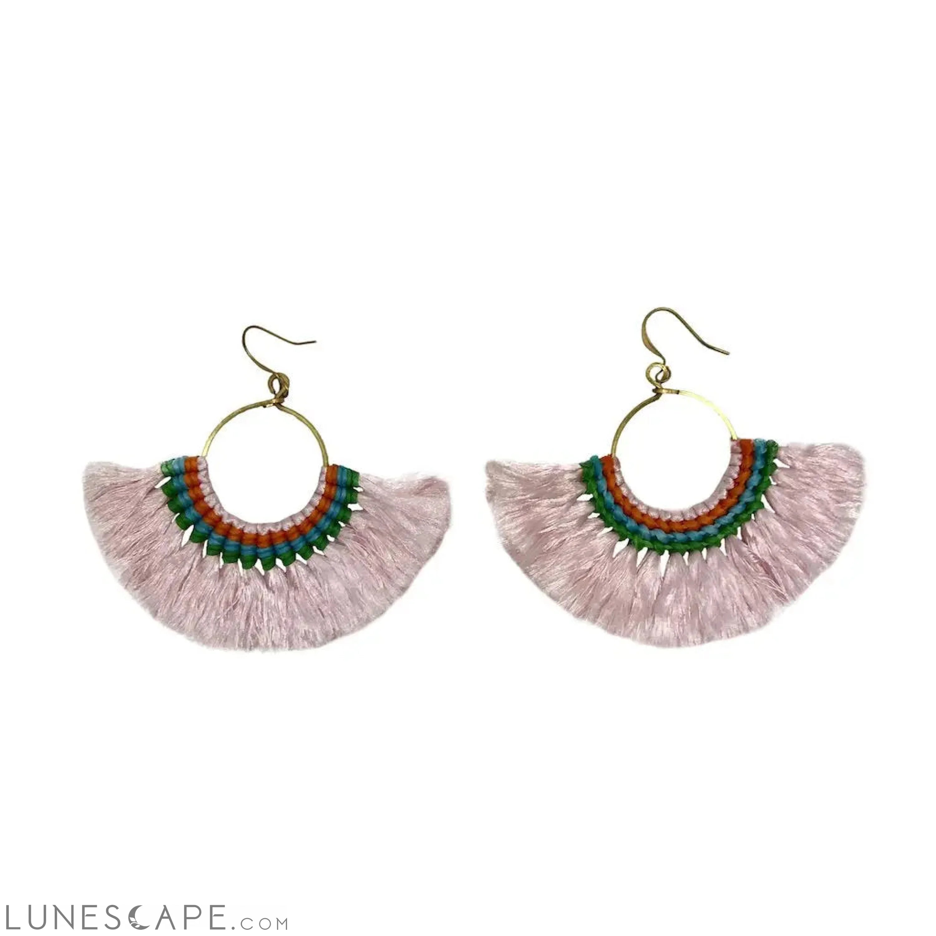 Tassel Fan Earrings LUNESCAPE