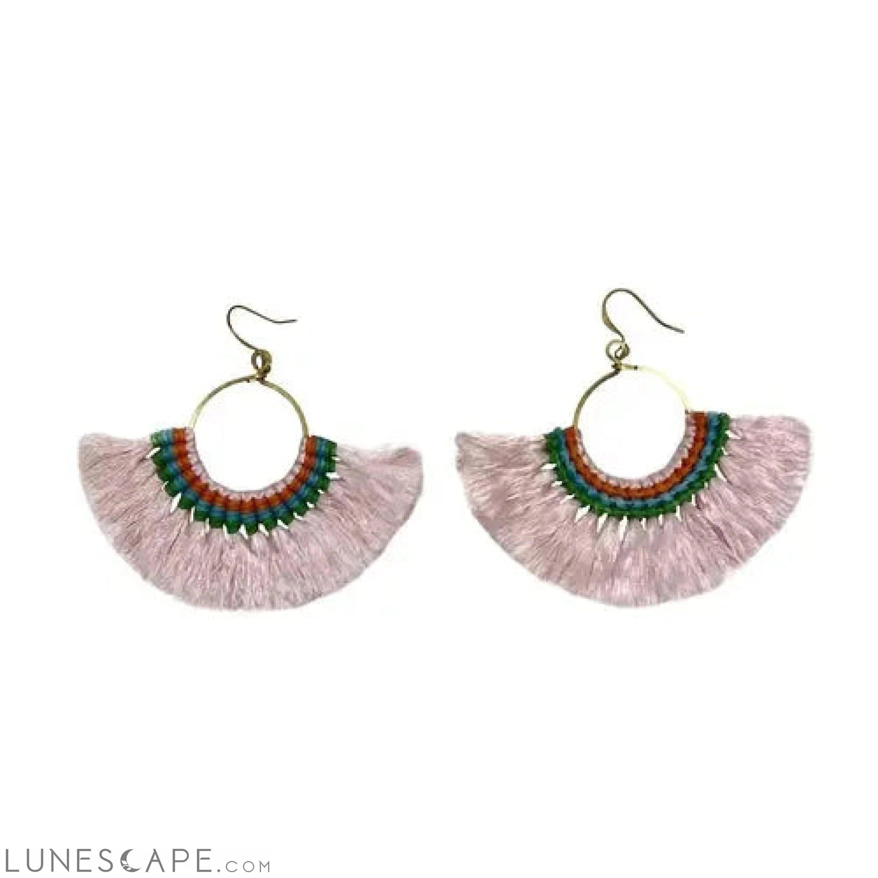 Tassel Fan Earrings LUNESCAPE