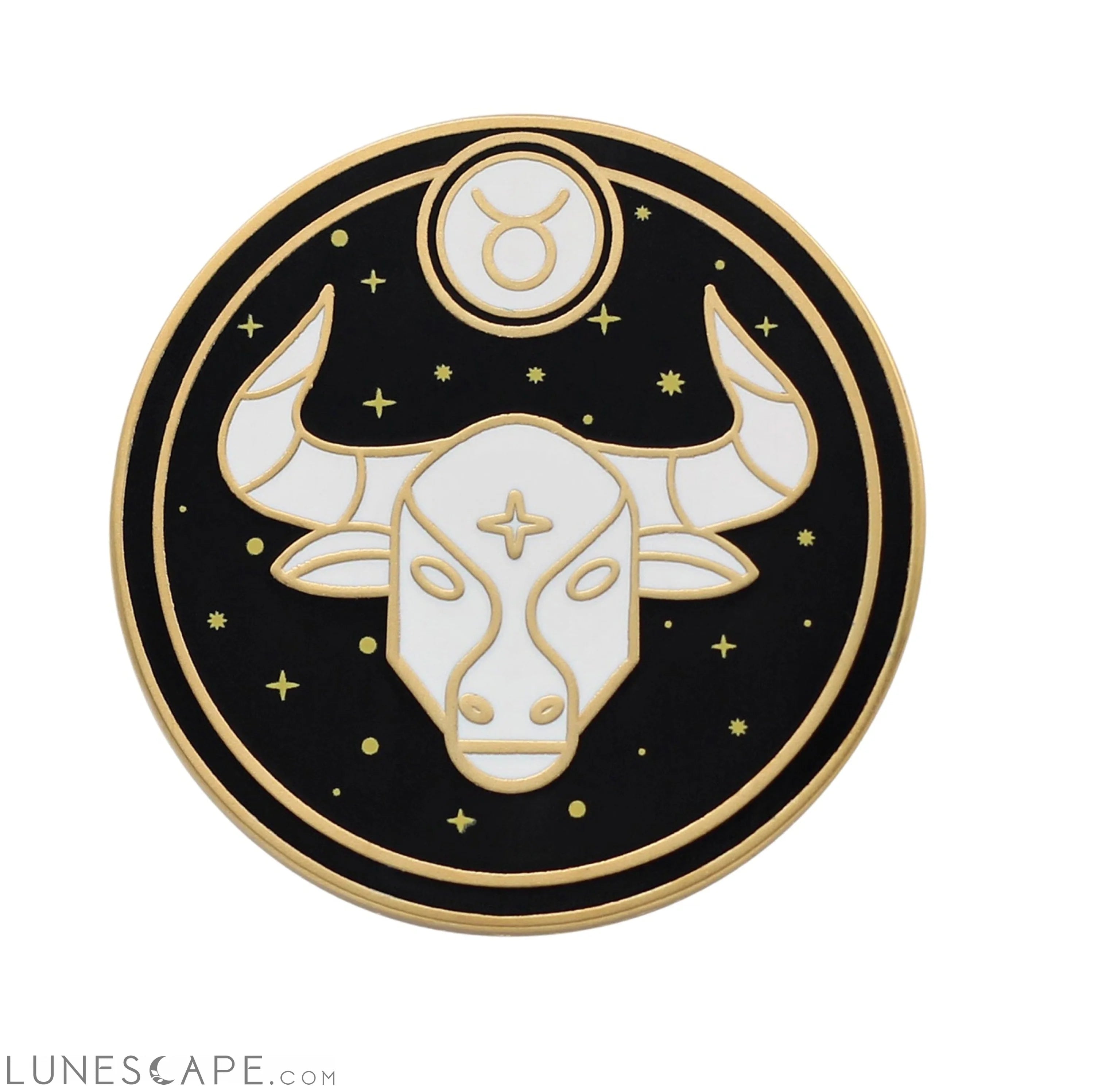 Taurus Zodiac Sign Enamel Pin LUNESCAPE