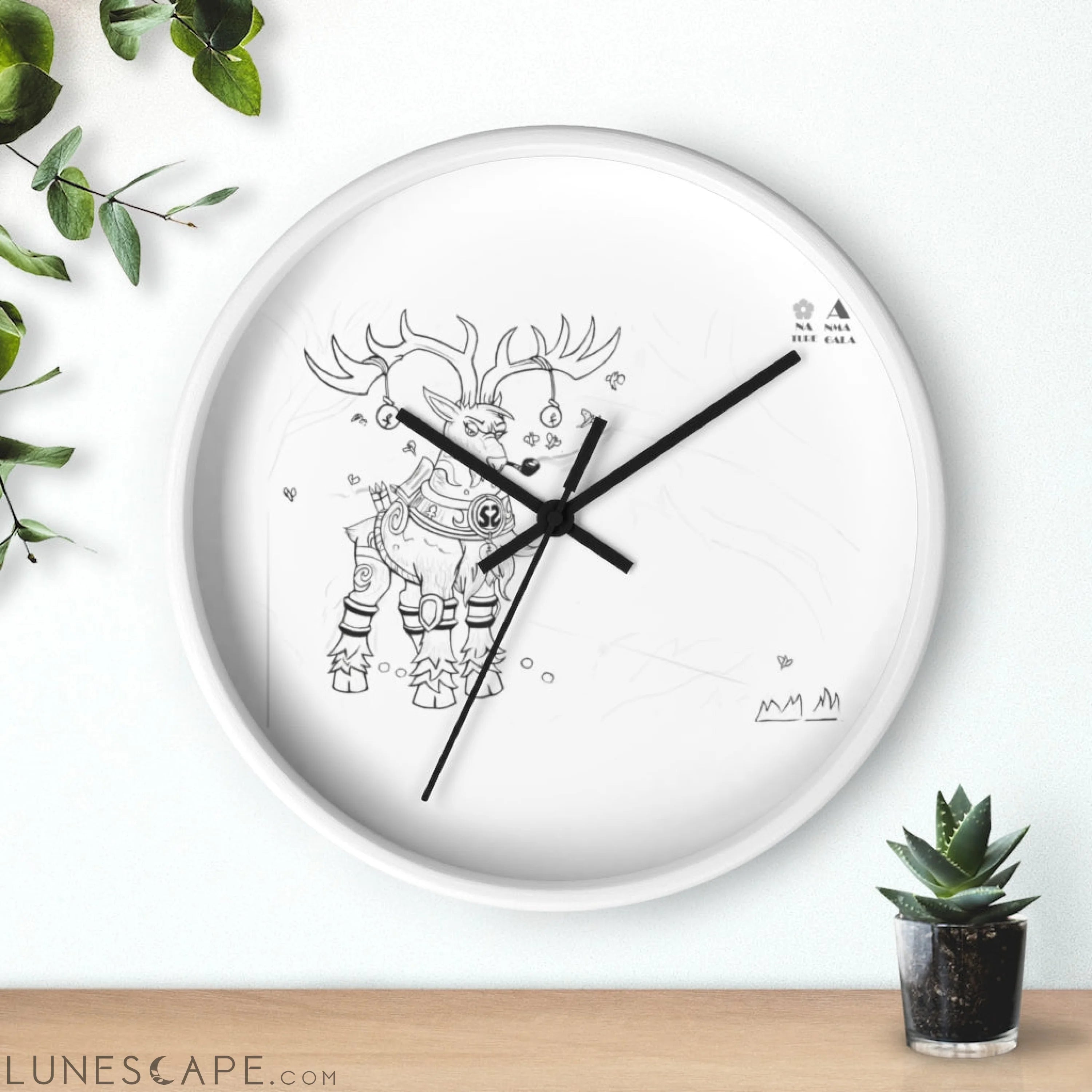 Tempus Guardian of the Harvest Wall clock LUNESCAPE
