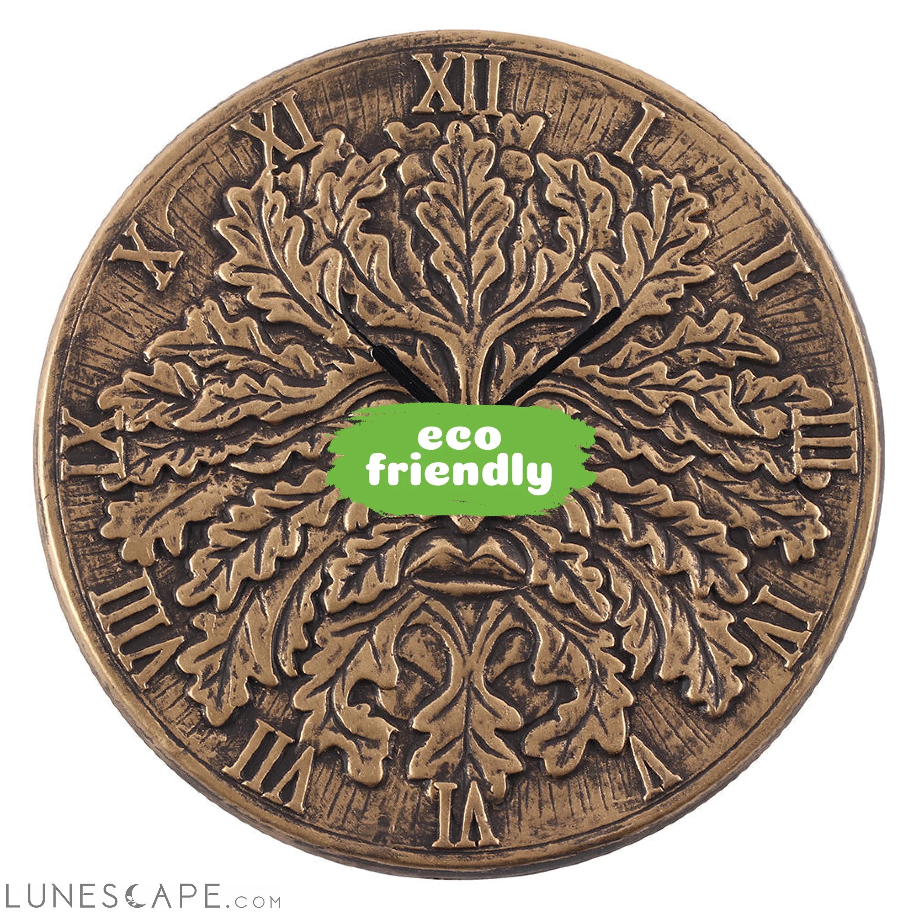 Terracotta Green Man Clock by Lisa Parker LUNESCAPE