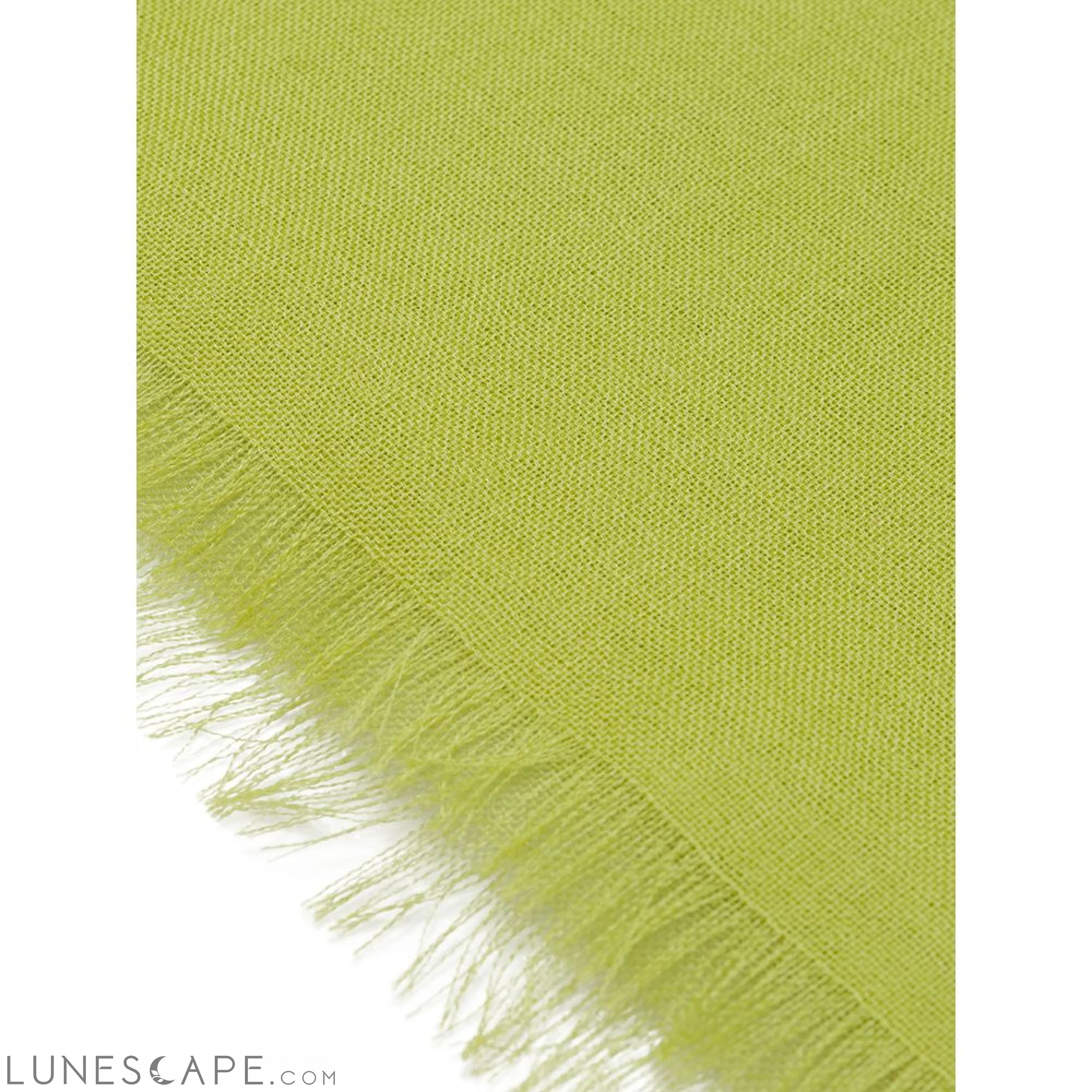 Tessitura di Novara Green Cashemere Scarf LUNESCAPE