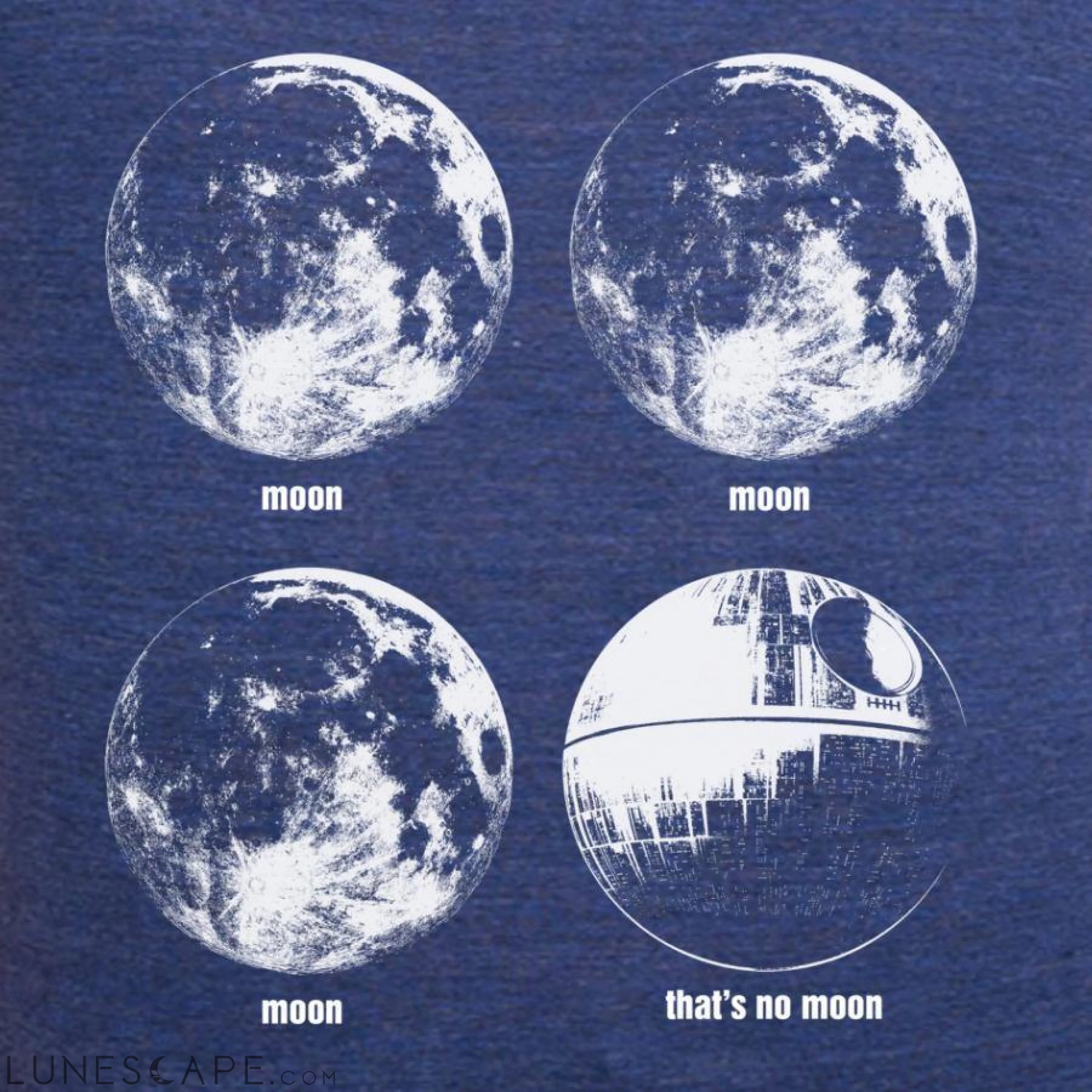 That's No Moon Graphic T-Shirt - Star Wars LUNESCAPE