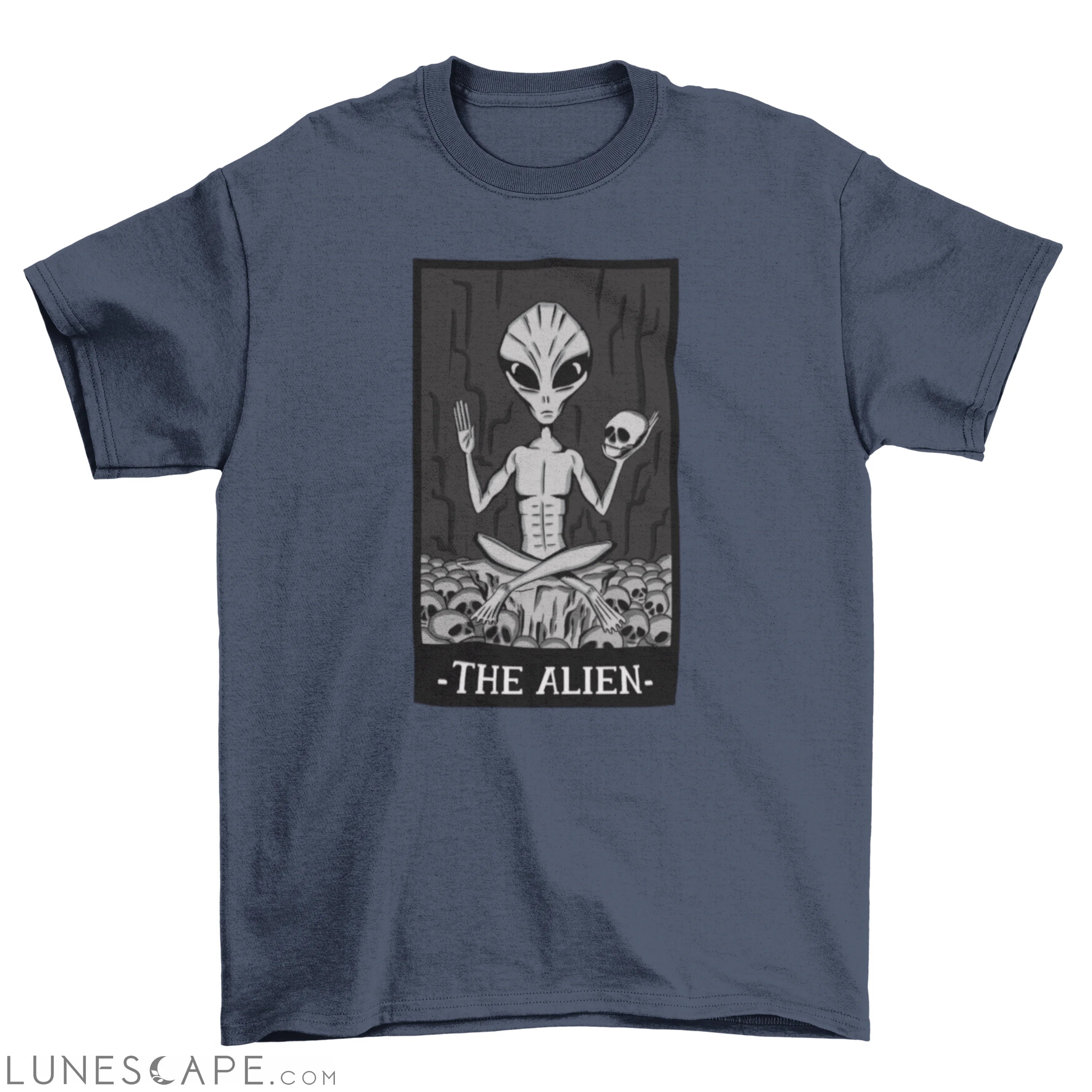 The alien card t-shirt LUNESCAPE