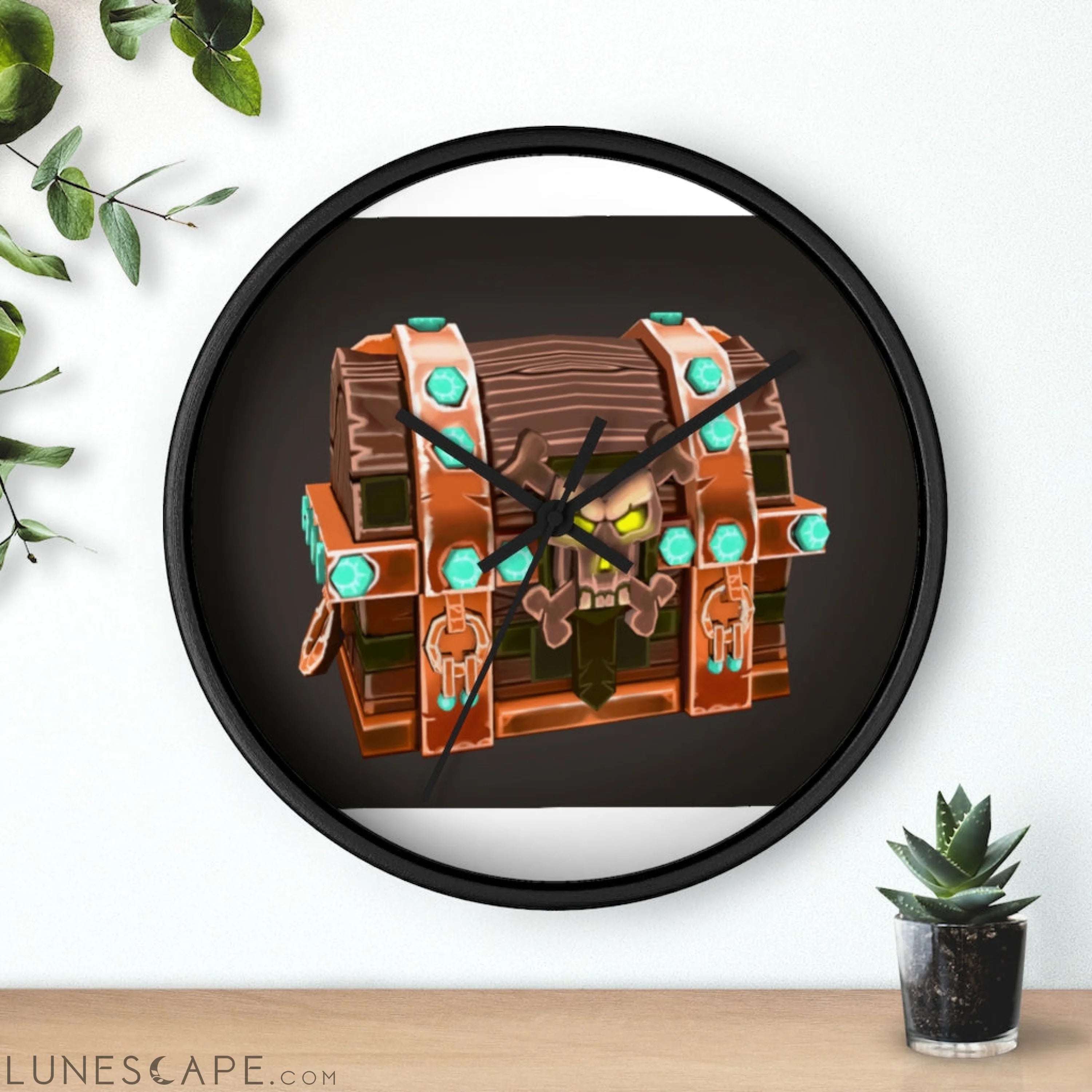 The Bad Bone Wall clock LUNESCAPE