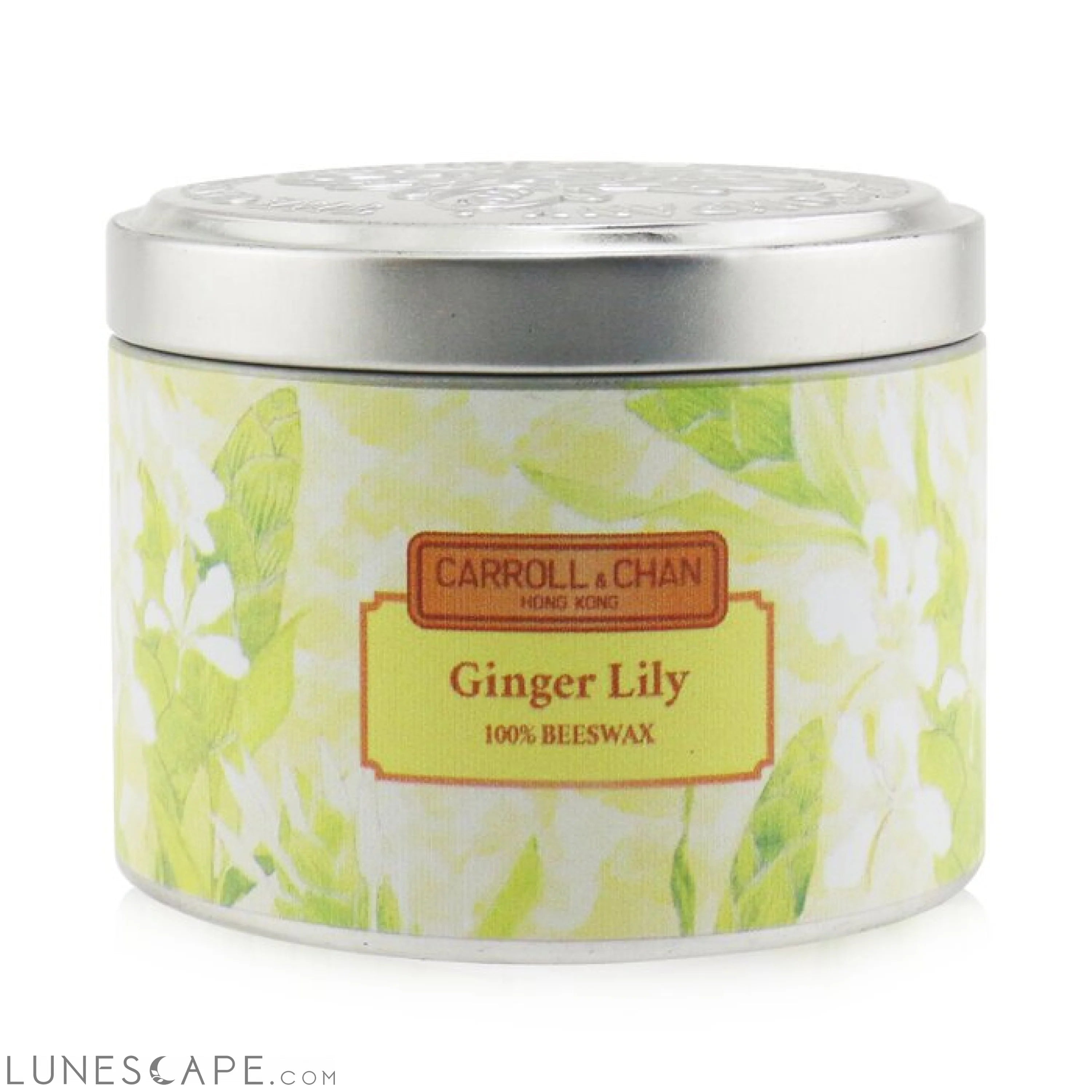 The CANDLE COMPANY (CARROLL & CHAN) - 100% Beeswax Tin Candle - Ginger Lily LUNESCAPE