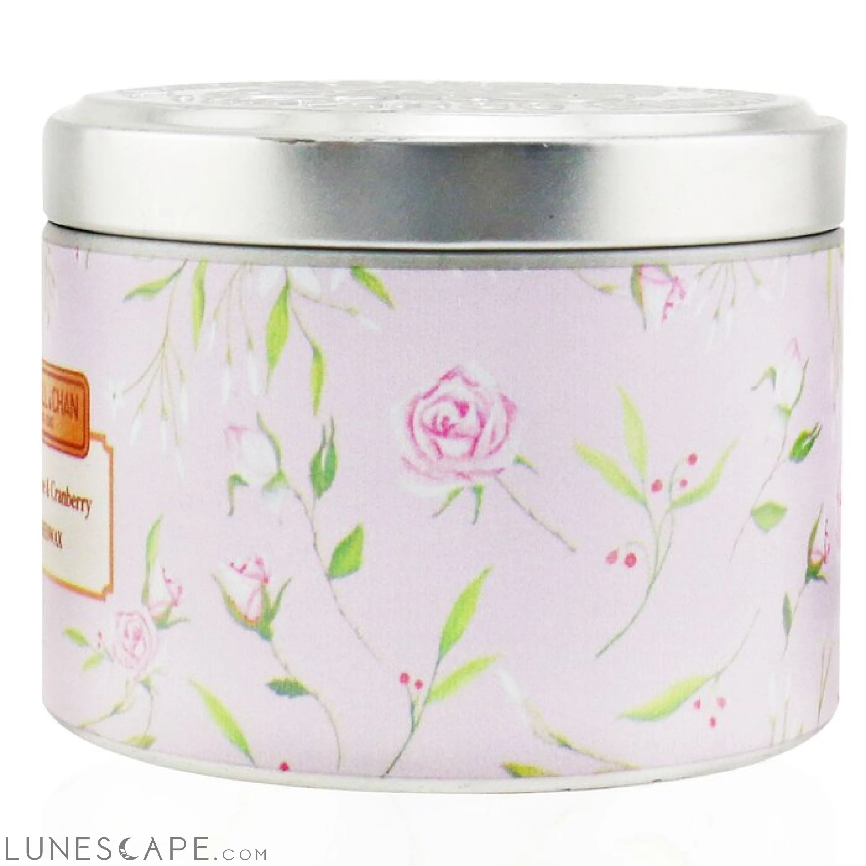 The CANDLE COMPANY (CARROLL & CHAN) - 100% Beeswax Tin Candle - Jasmine Rose Cranberry LUNESCAPE