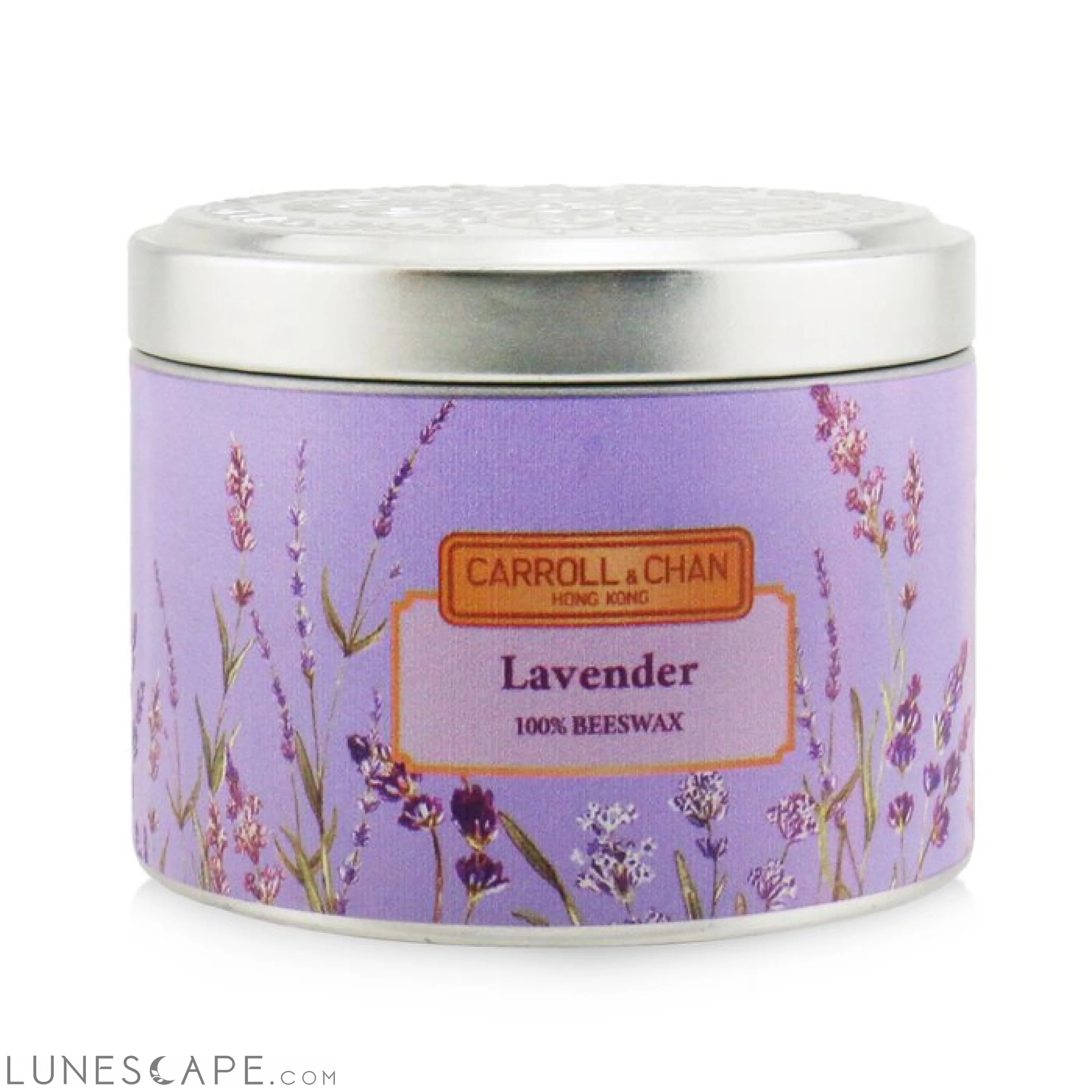 The CANDLE COMPANY (CARROLL & CHAN) - 100% Beeswax Tin Candle - Lavender LUNESCAPE