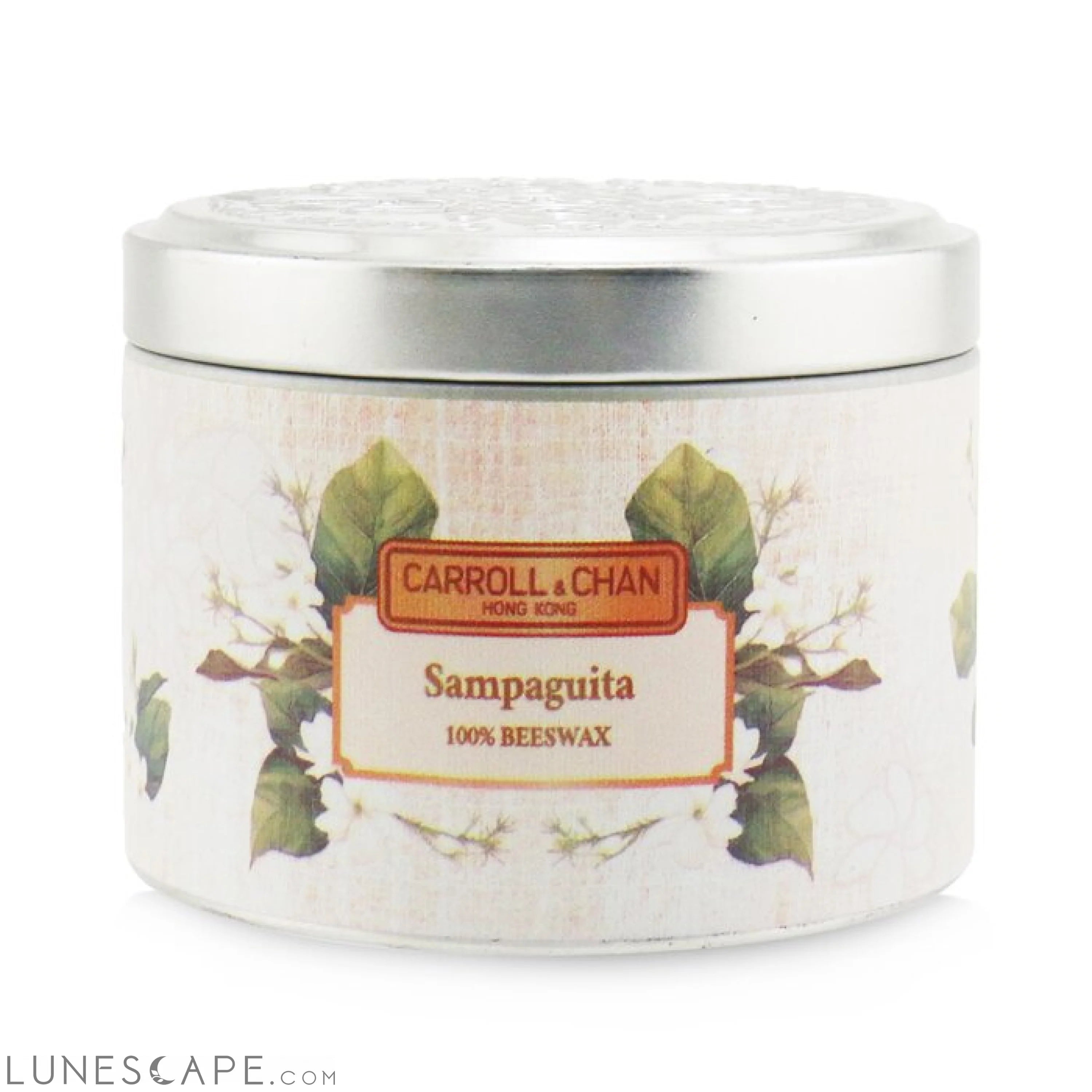 The CANDLE COMPANY (CARROLL & CHAN) - 100% Beeswax Tin Candle - Sampaguita LUNESCAPE