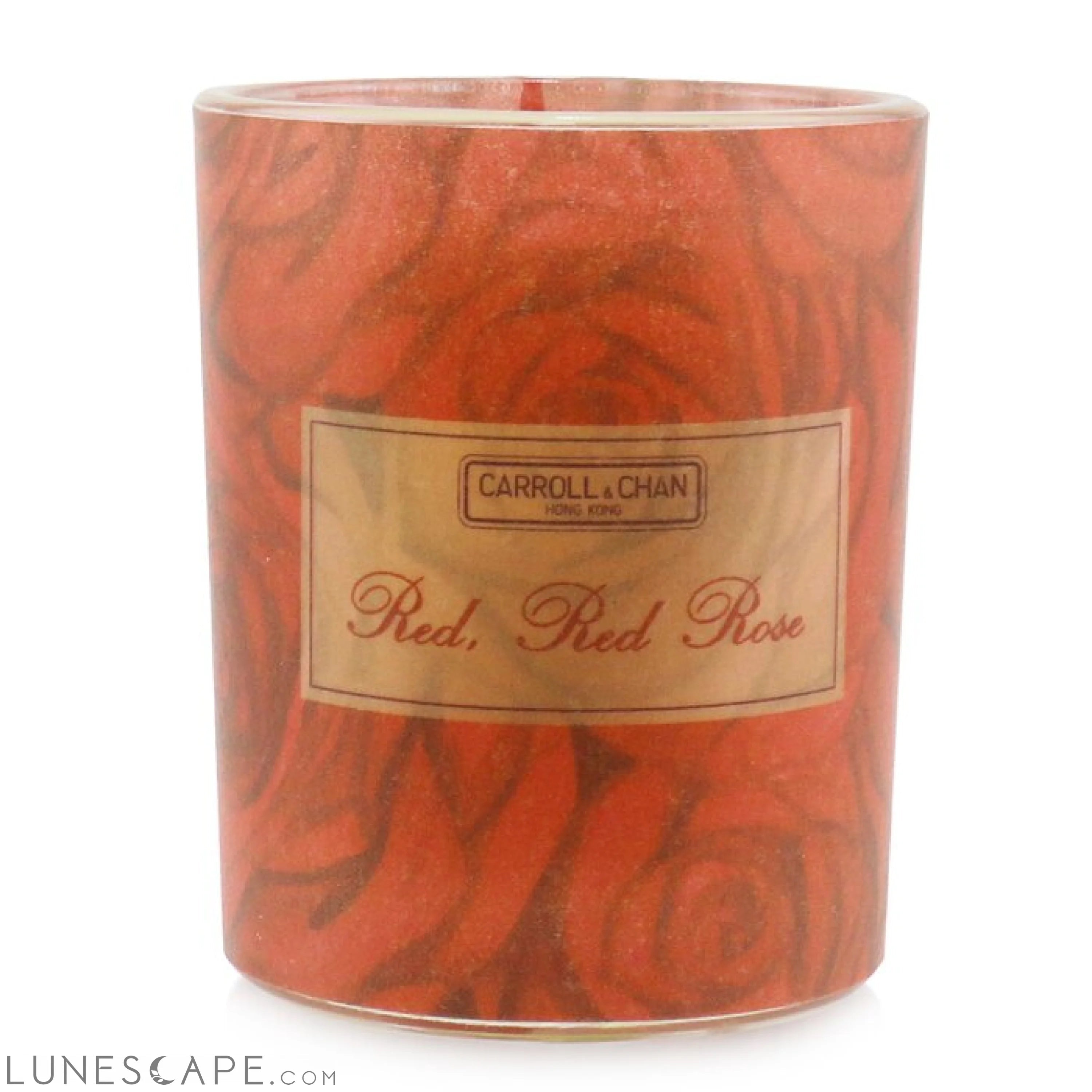 The CANDLE COMPANY (CARROLL & CHAN) - 100% Beeswax Votive Candle - Red Red Rose LUNESCAPE