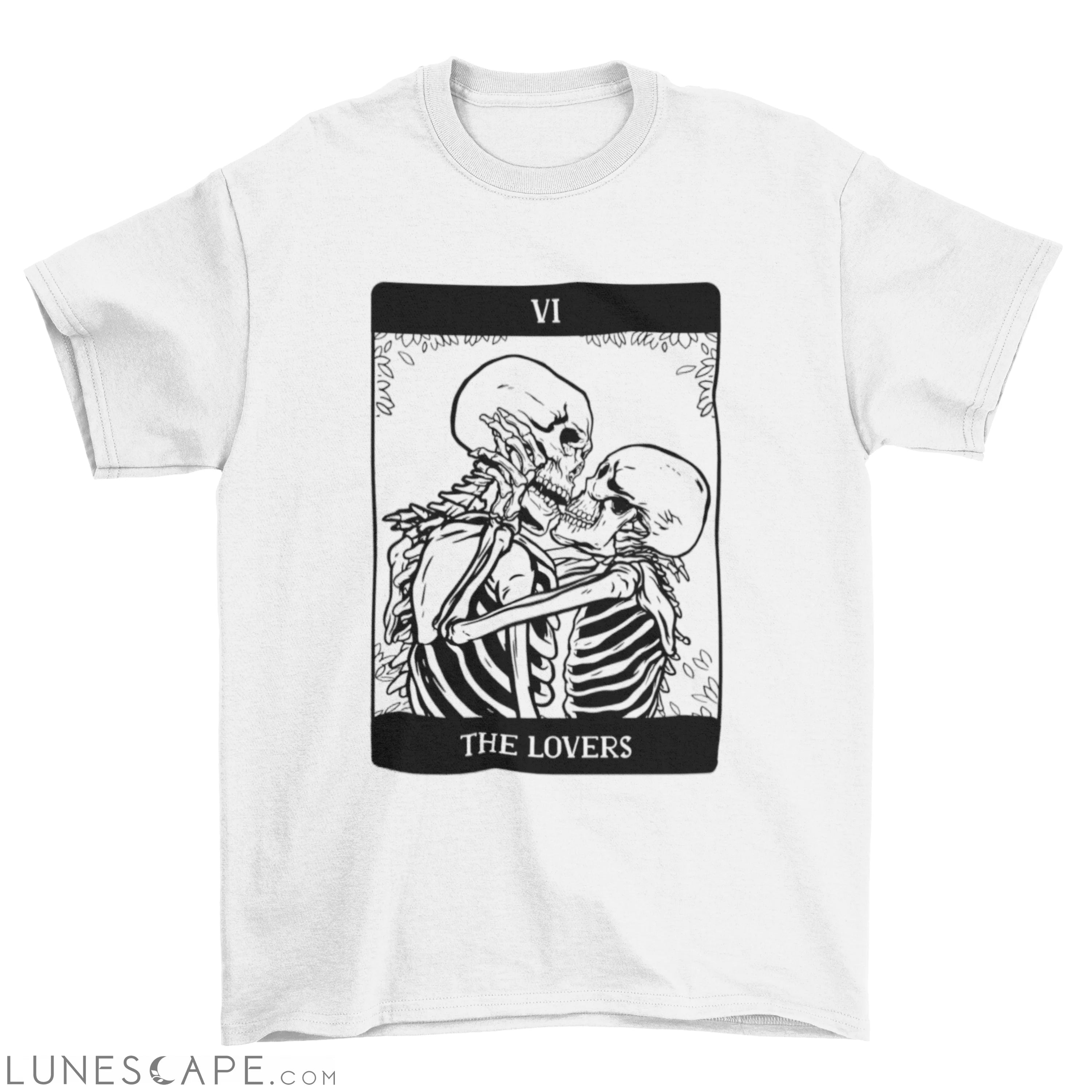 The lovers card t-shirt design LUNESCAPE