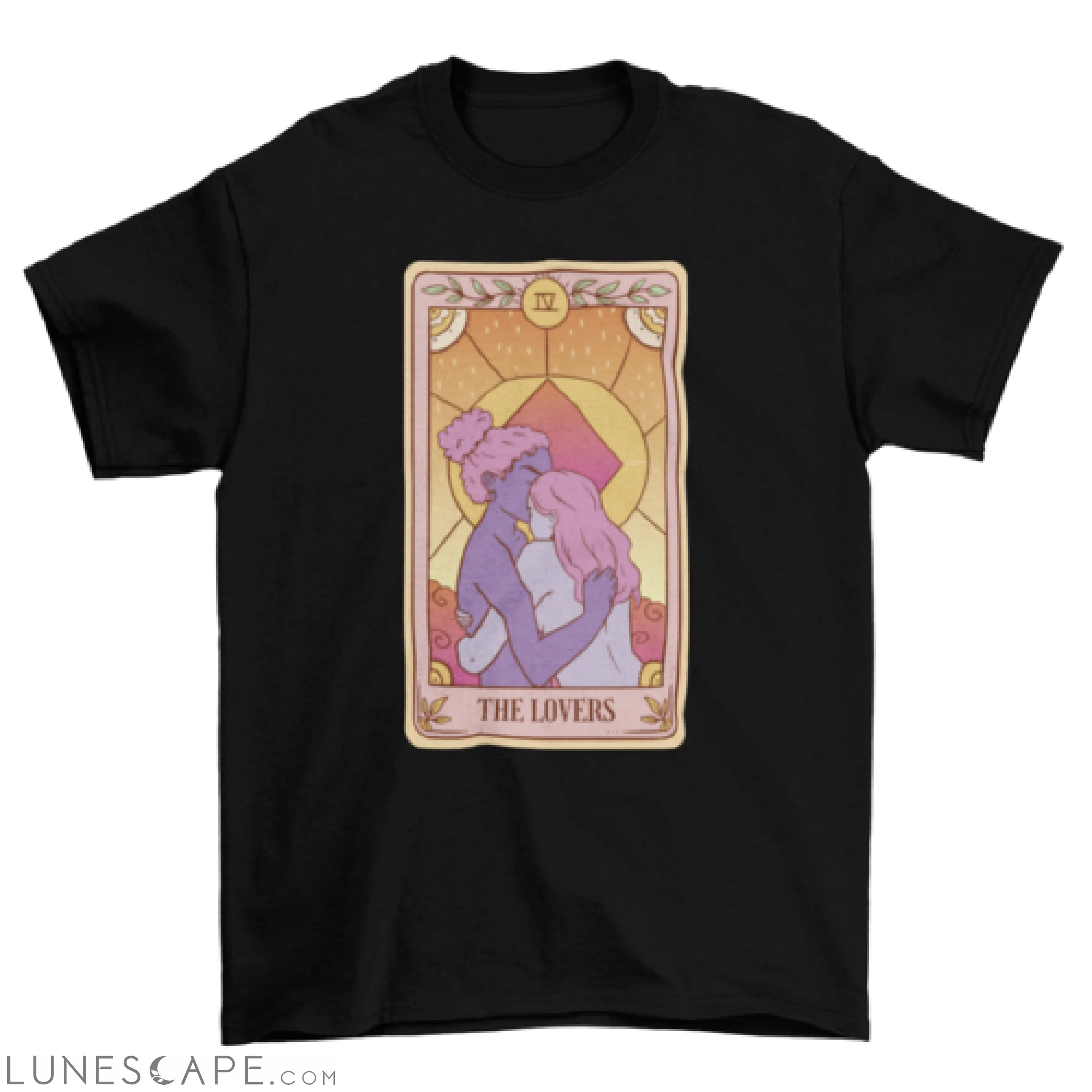 The lovers sunset tarot card t-shirt LUNESCAPE