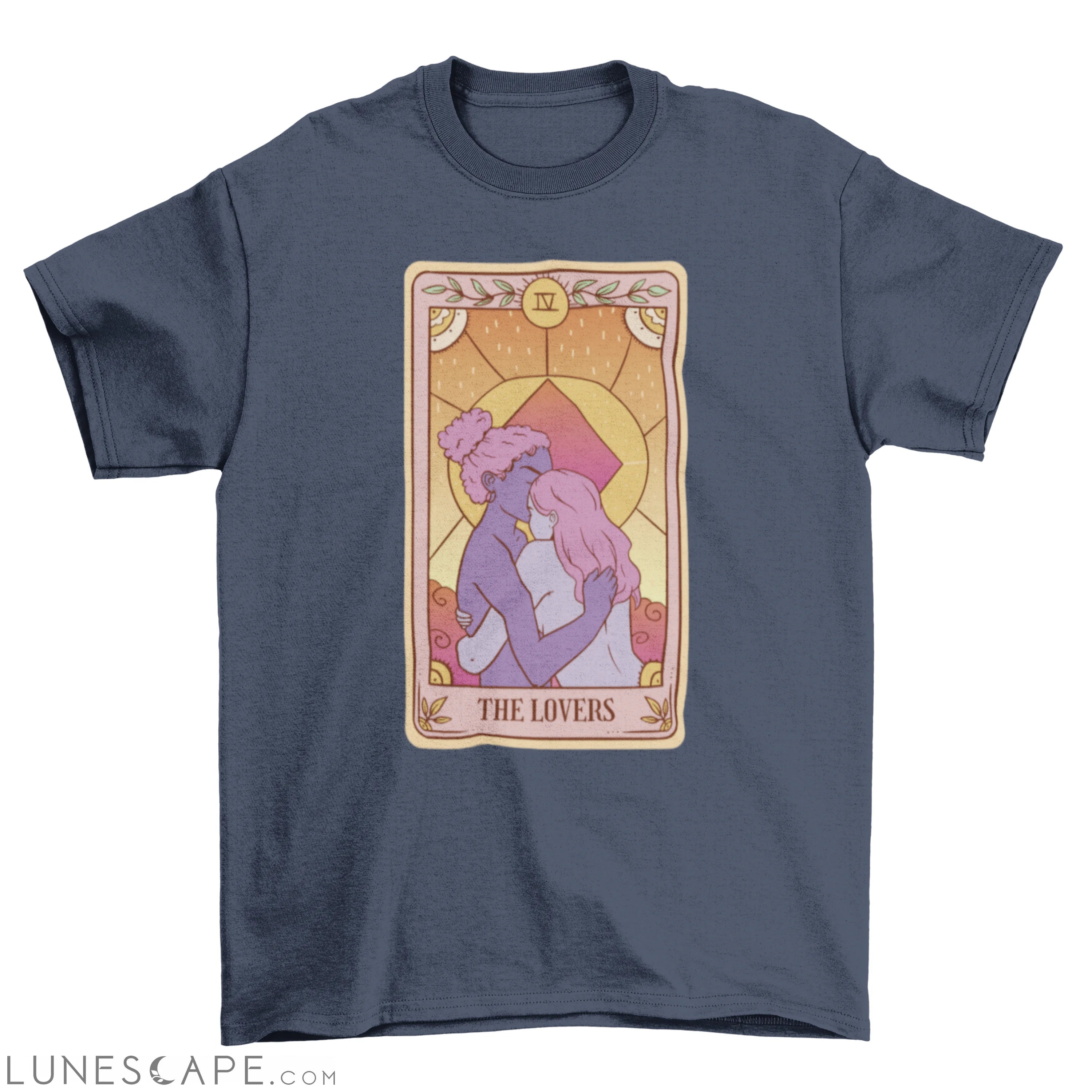 The lovers sunset tarot card t-shirt LUNESCAPE