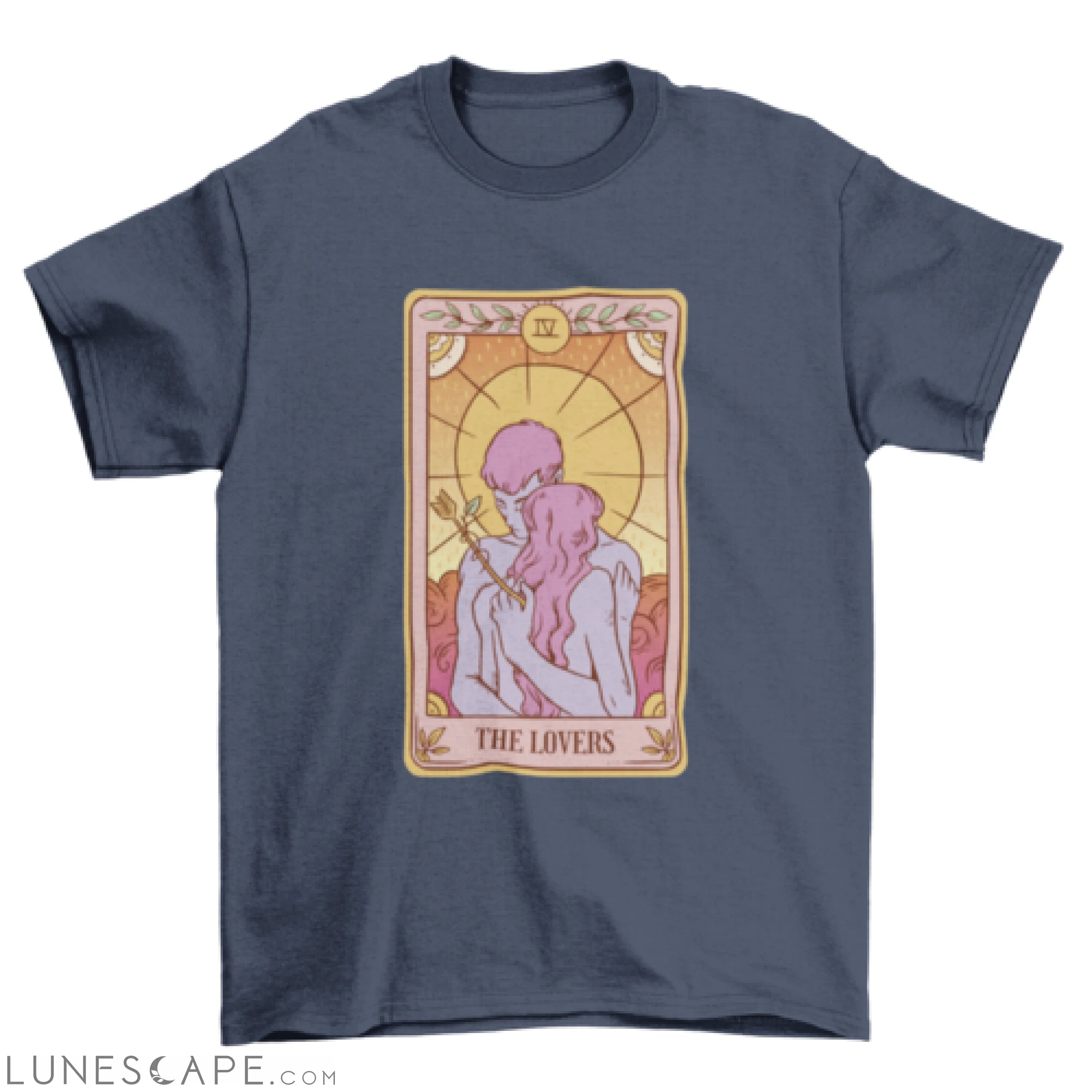 The lovers tarot card t-shirt LUNESCAPE