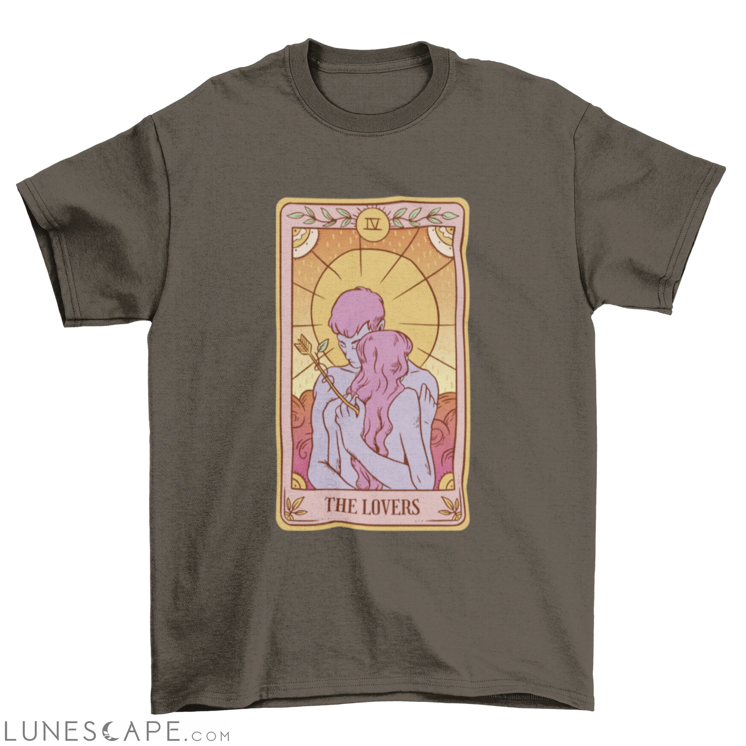 The lovers tarot card t-shirt LUNESCAPE