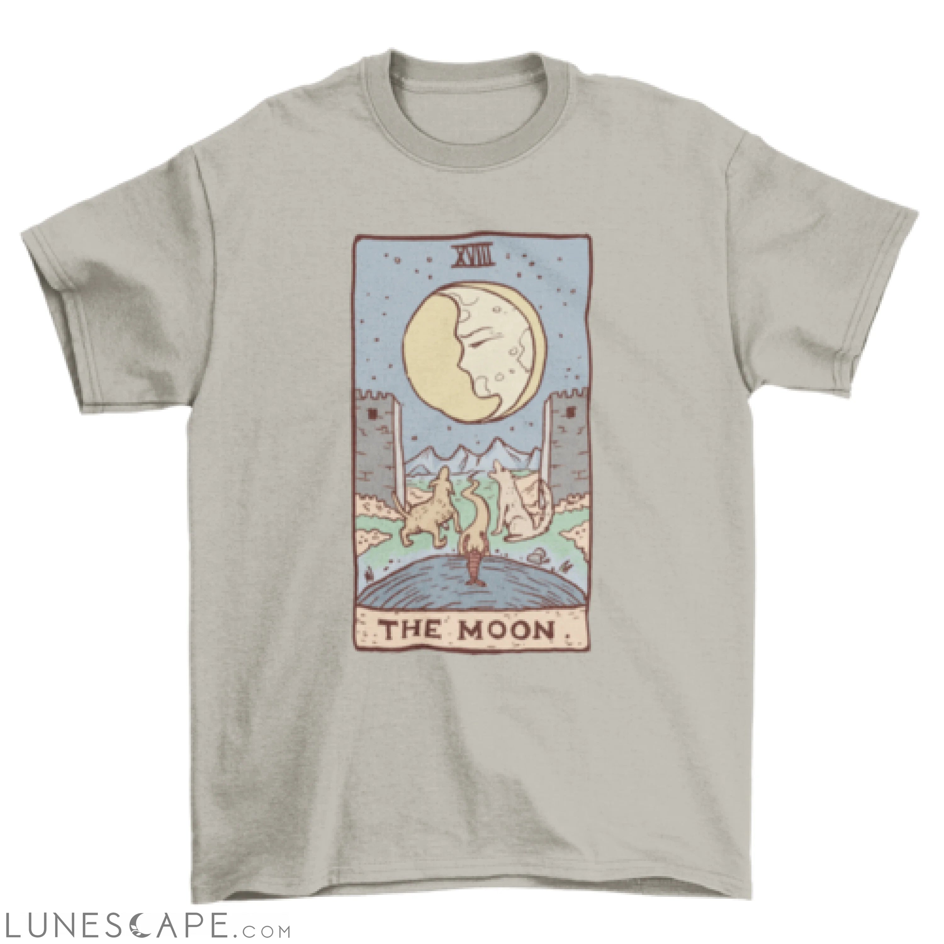 The moon tarot card t-shirt LUNESCAPE