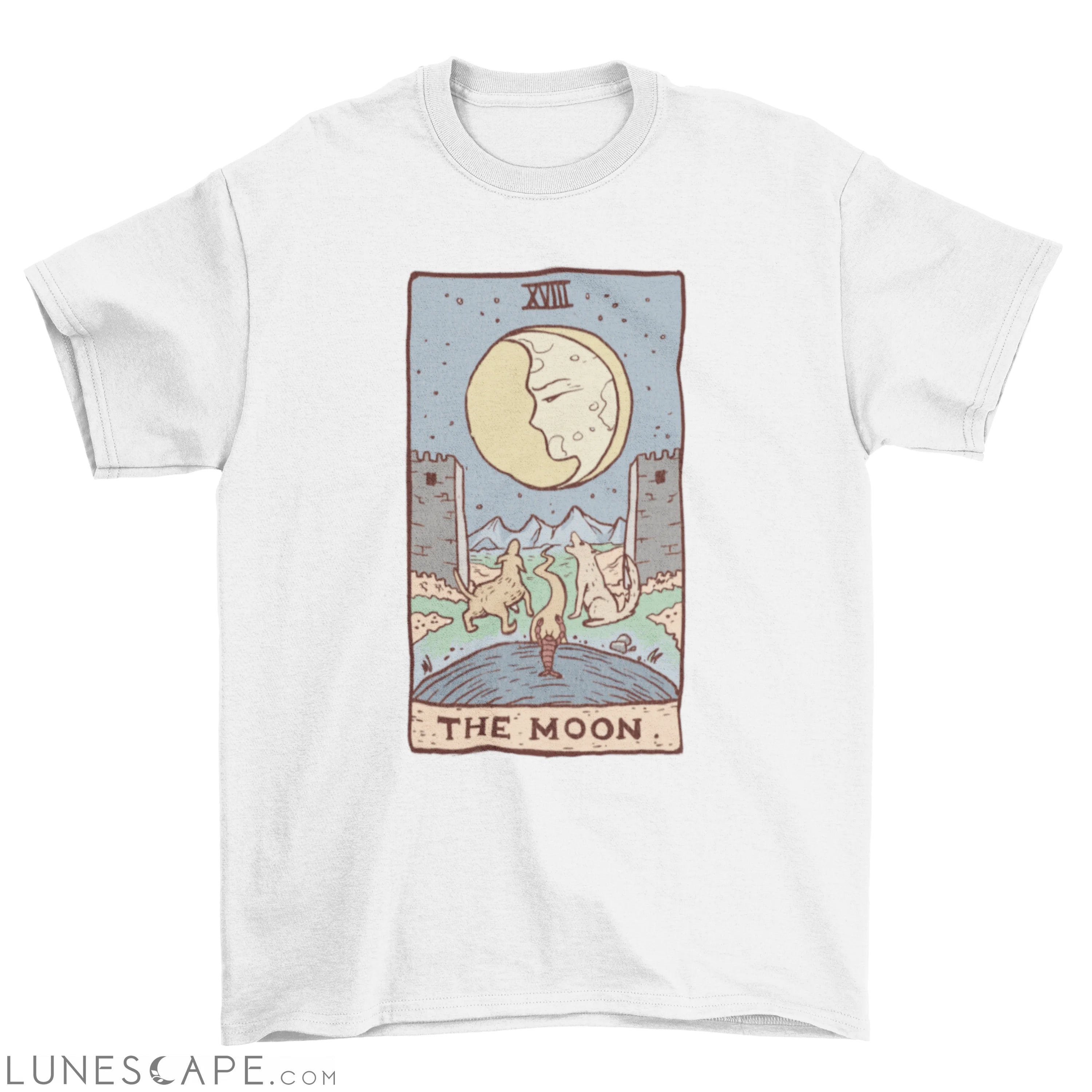 The moon tarot card t-shirt LUNESCAPE
