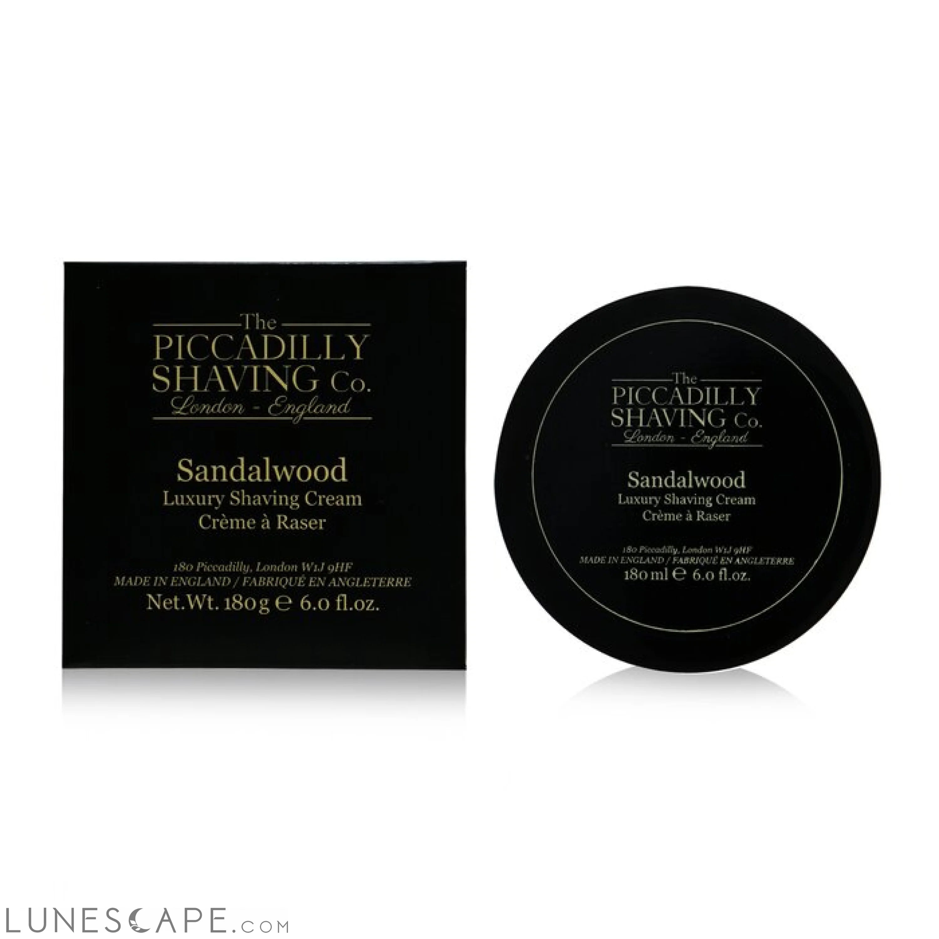 The PICCADILLY SHAVING CO. - Sandalwood Luxury Shaving Cream LUNESCAPE