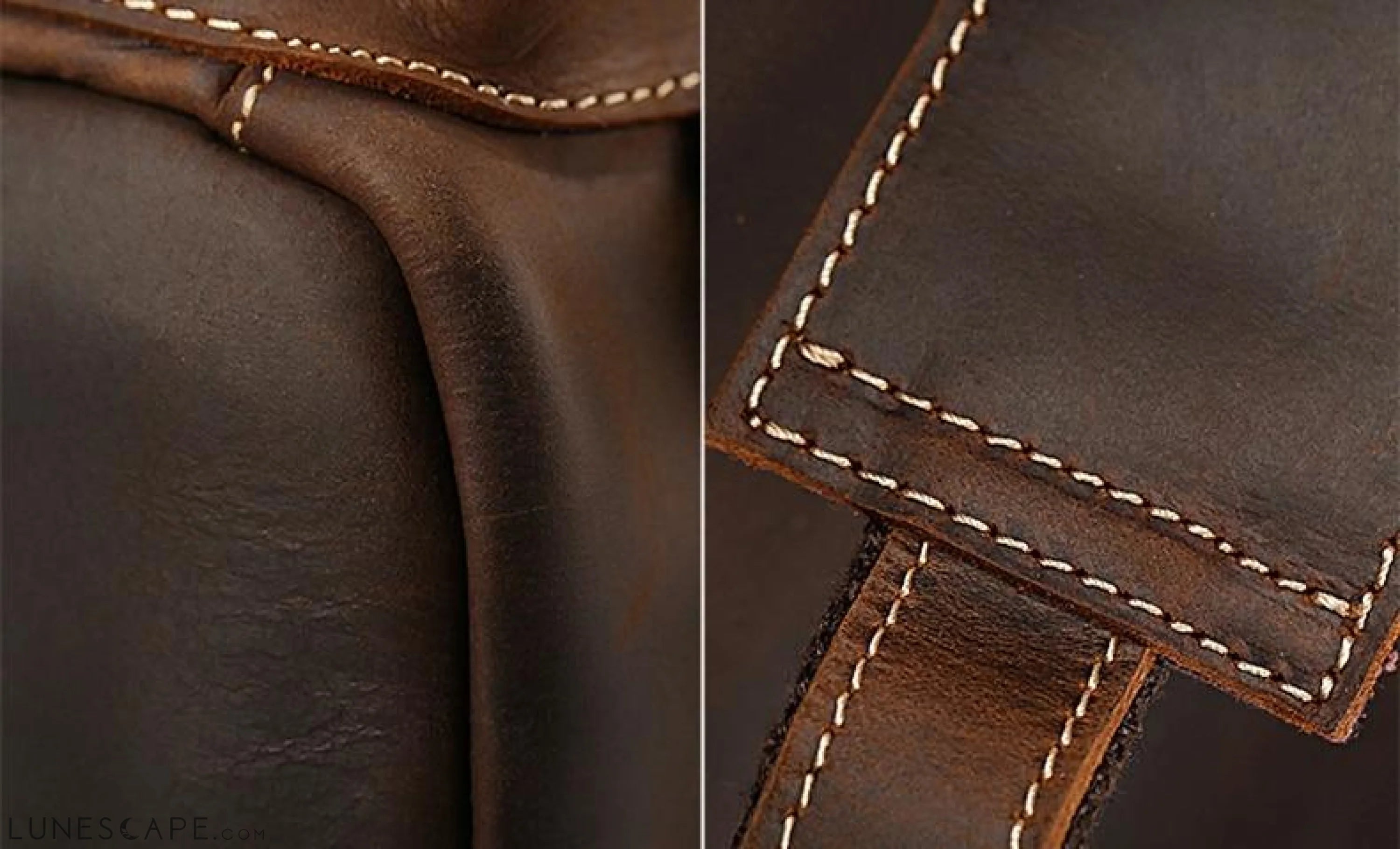 The Raoul Backpack | Handmade Vintage Leather Backpack LUNESCAPE