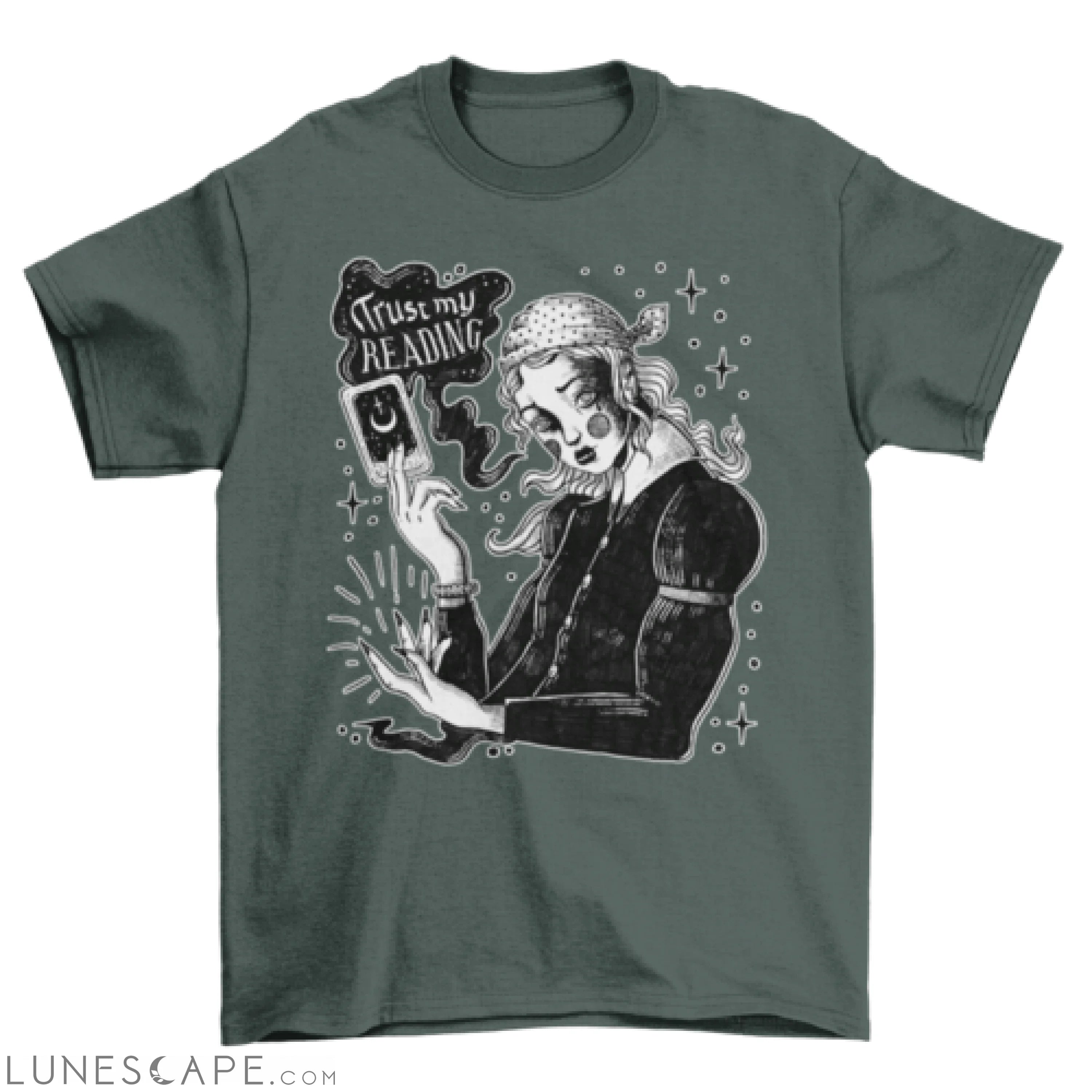 The tarot card reader t-shirt LUNESCAPE