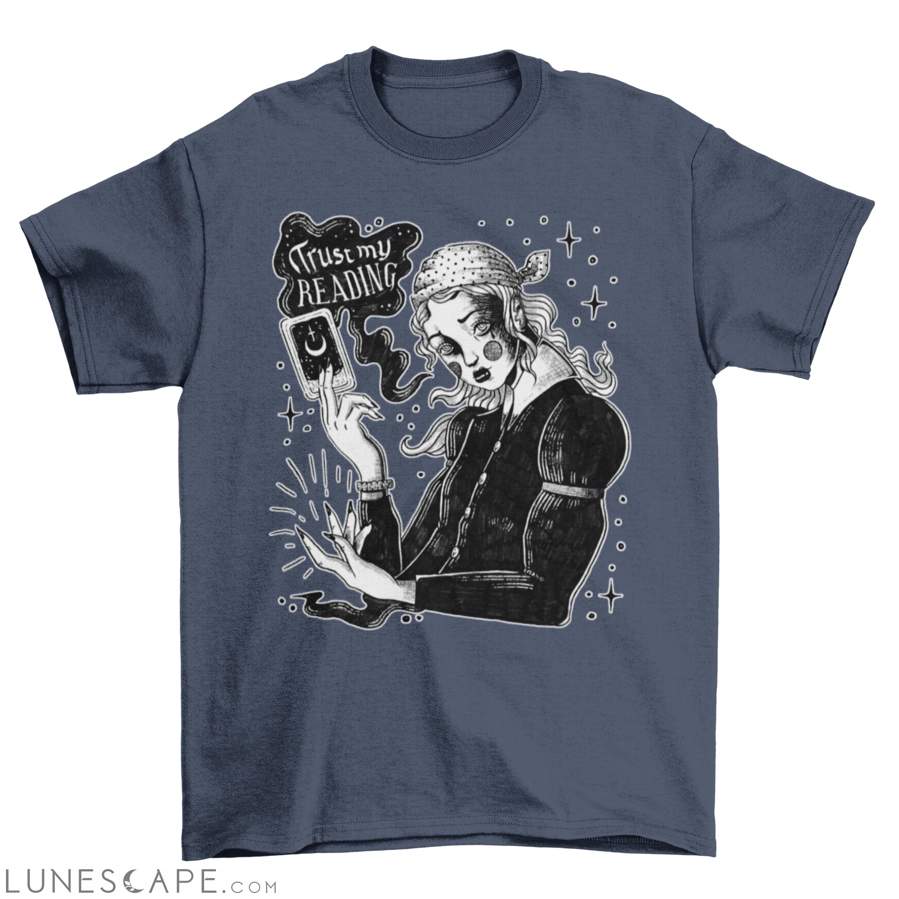 The tarot card reader t-shirt LUNESCAPE