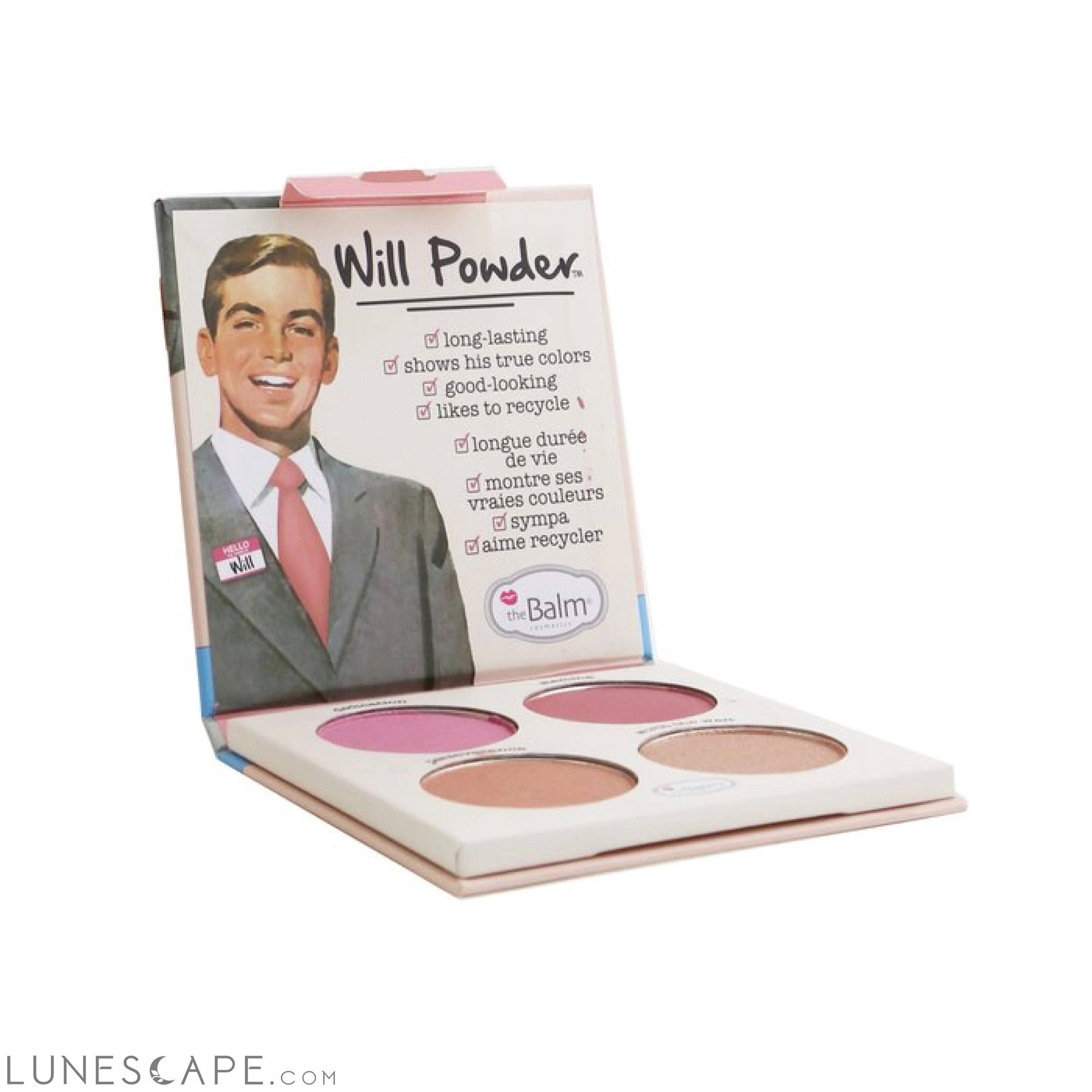 THEBALM - Will Powder Blush Quad (4x Blush) LUNESCAPE