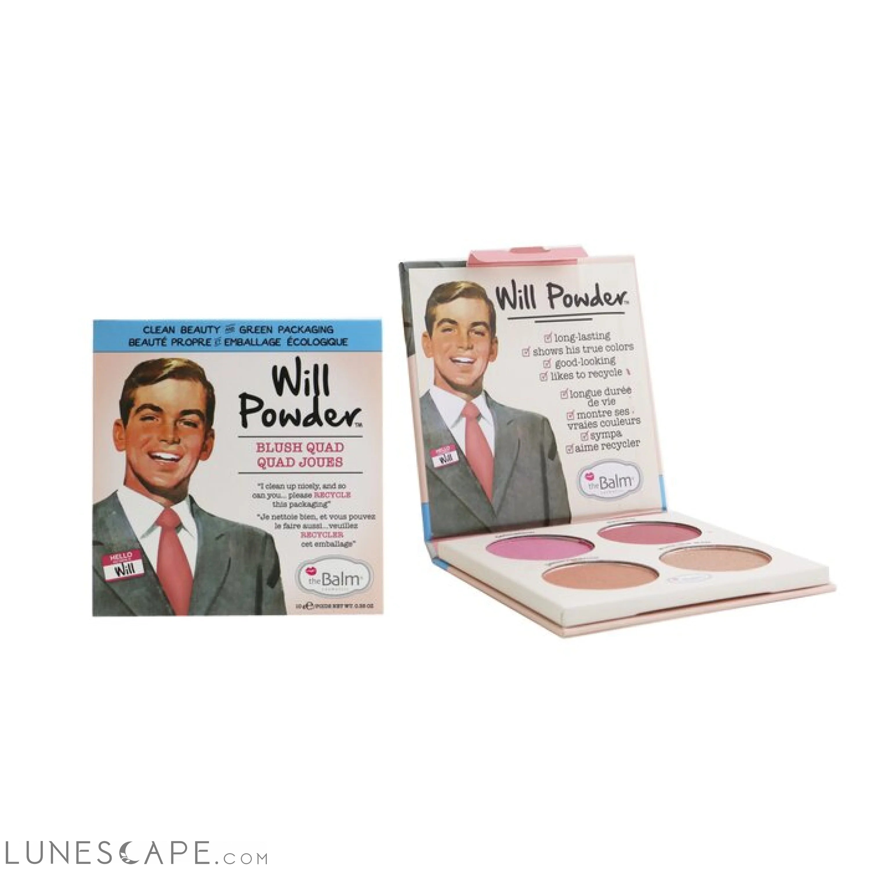 THEBALM - Will Powder Blush Quad (4x Blush) LUNESCAPE