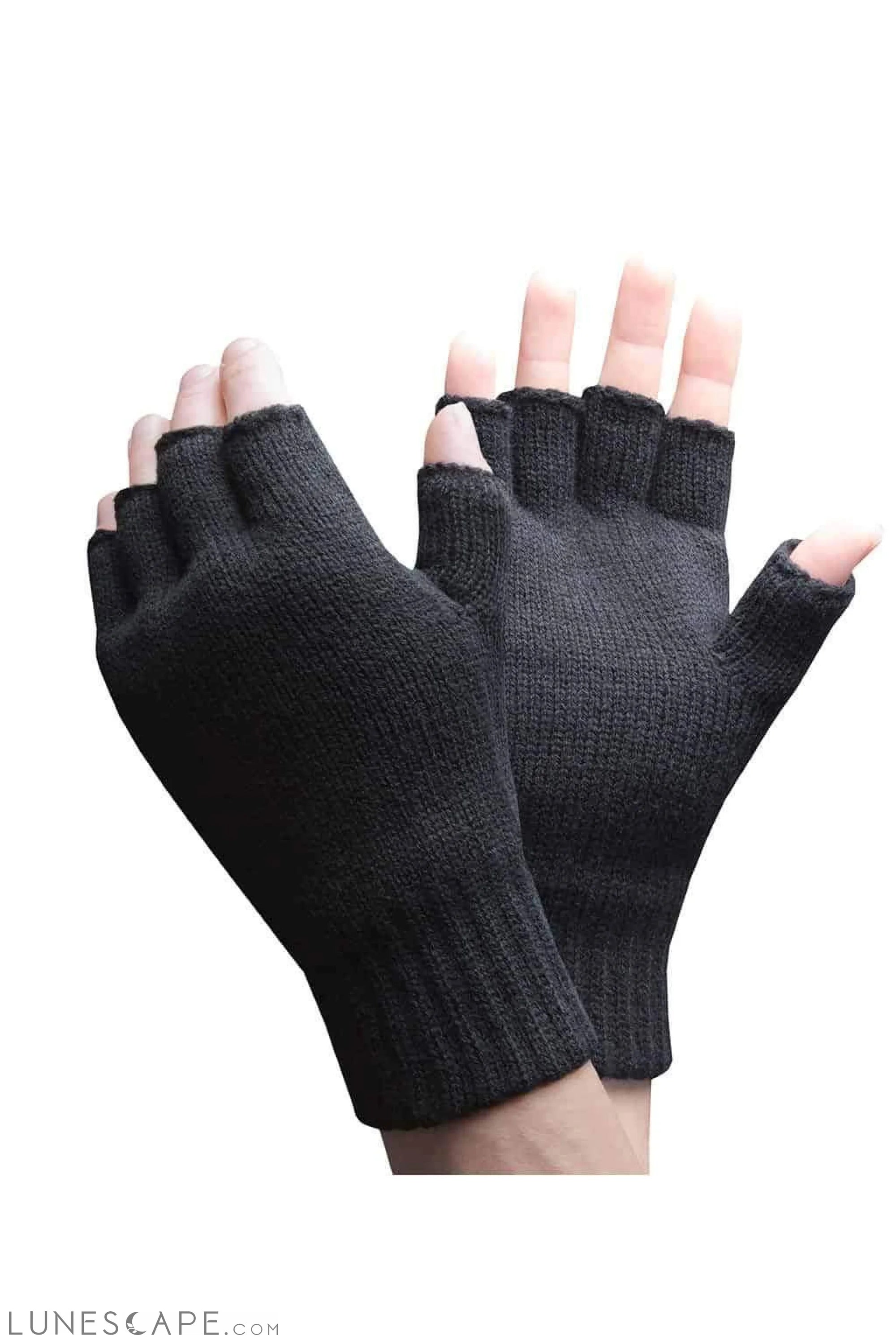 Thermal Fleece-Lined Fingerless Gloves LUNESCAPE